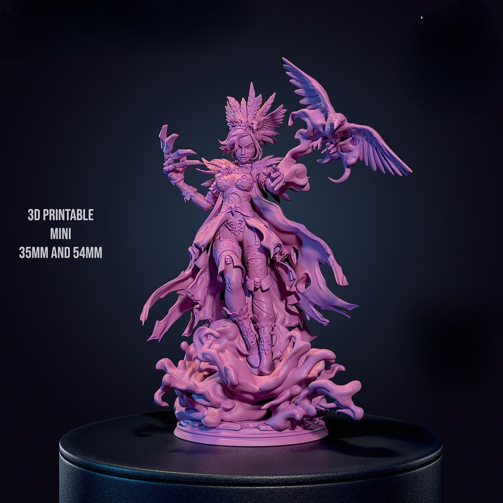 3105 Dracia - Dragon Girl - STL 3D Print Files