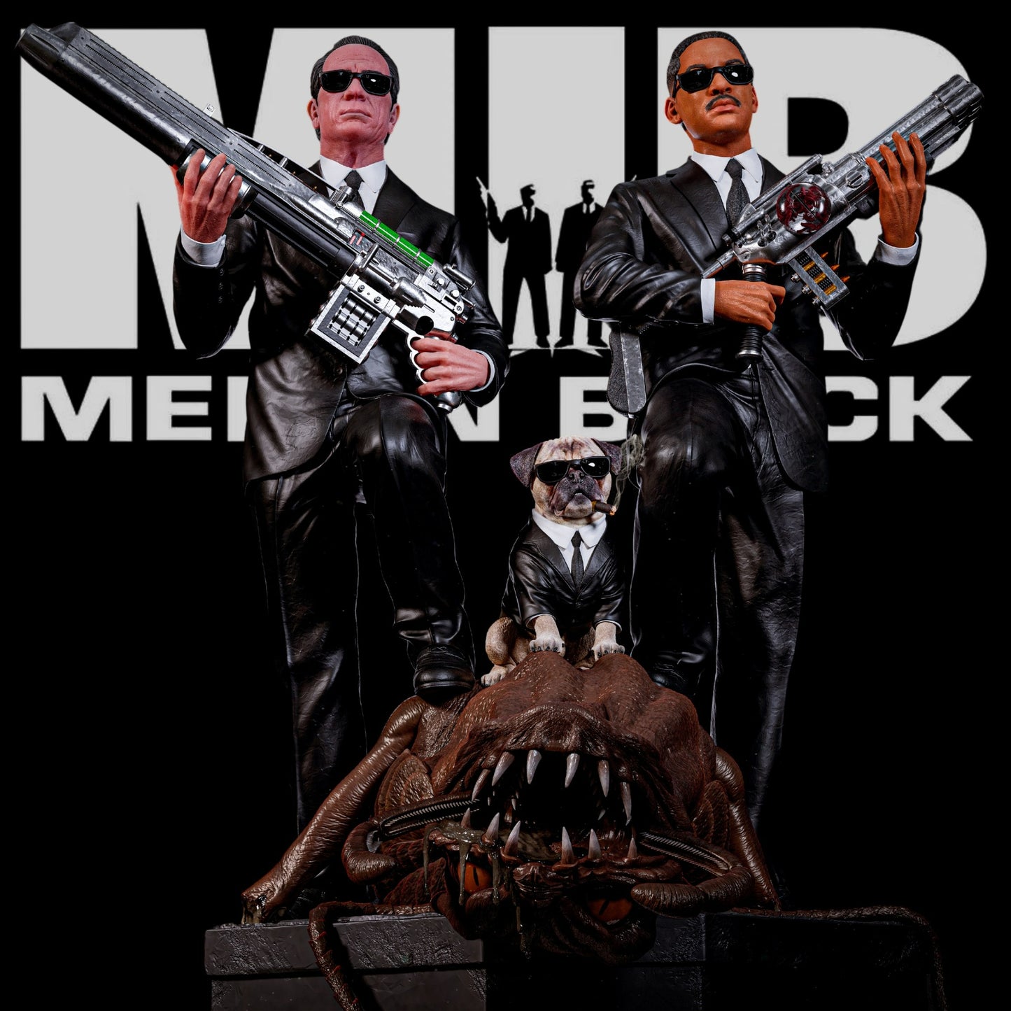 3222 Men in Black Diorama - STL 3D Print Files