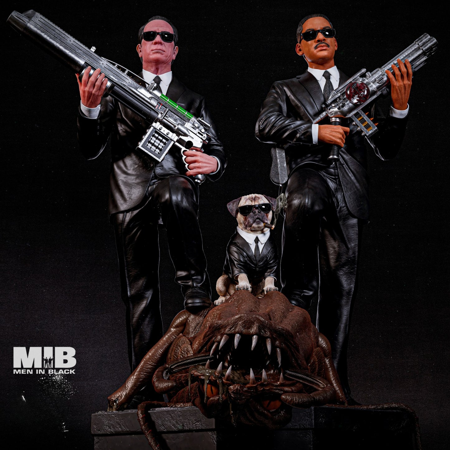 3222 Men in Black Diorama - STL 3D Print Files