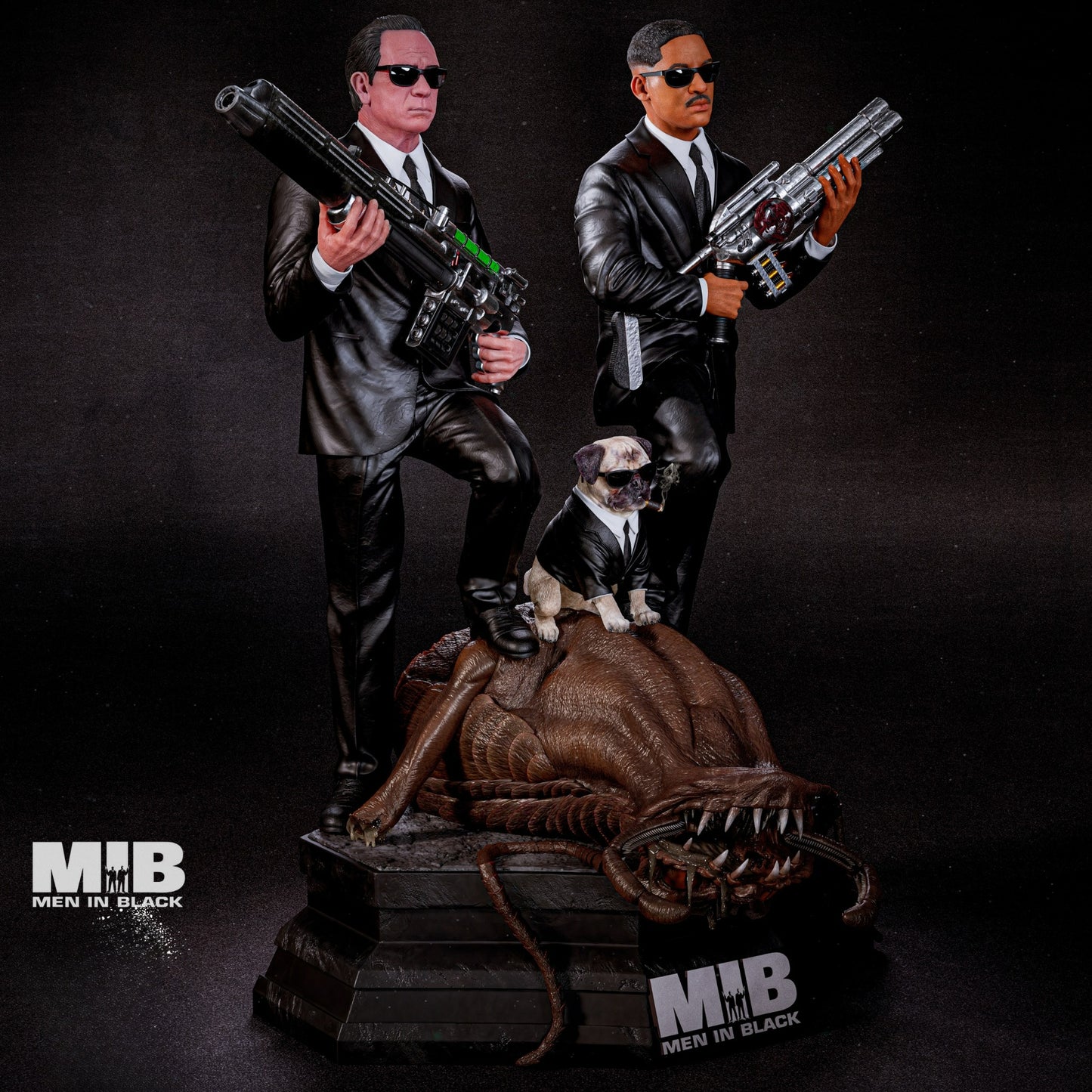 3222 Men in Black Diorama - STL 3D Print Files