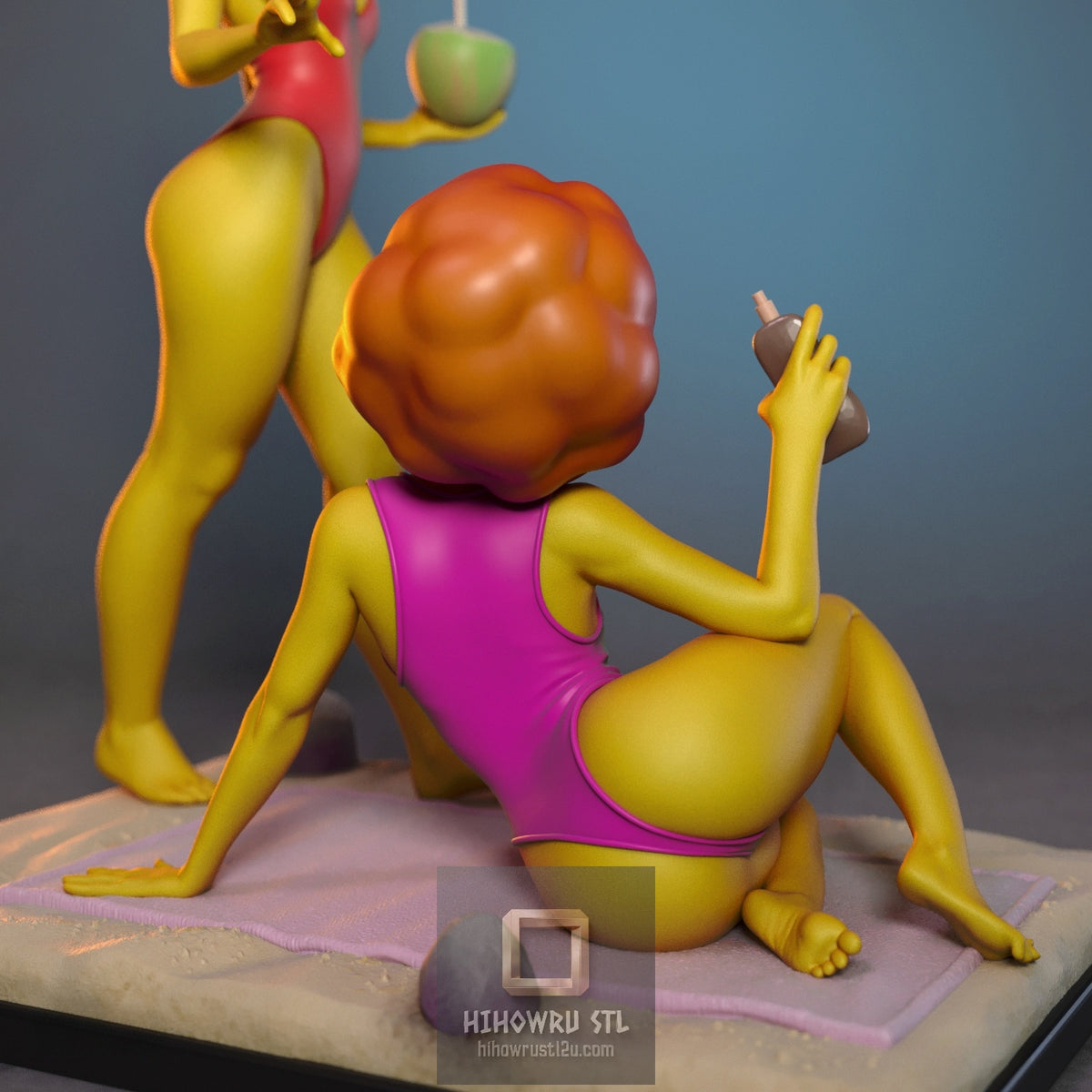 5625 Marge Simpson And Maude Flanders NSFW - Simpsons - STL 3D Print Files