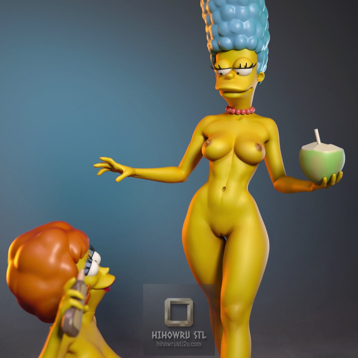 5625 Marge Simpson And Maude Flanders NSFW - Simpsons - STL 3D Print Files
