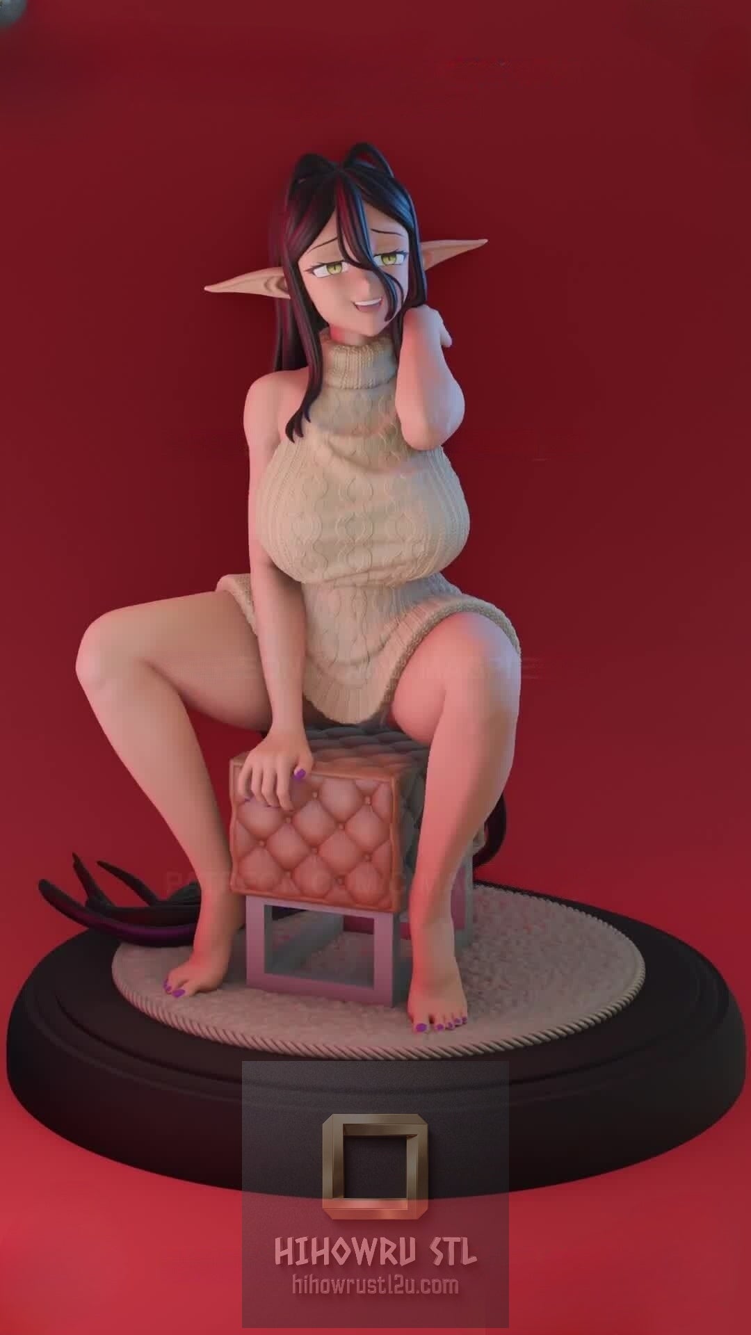 5317 Mariabell NSFW - Yandere Dark Elf - STL 3D Print Files