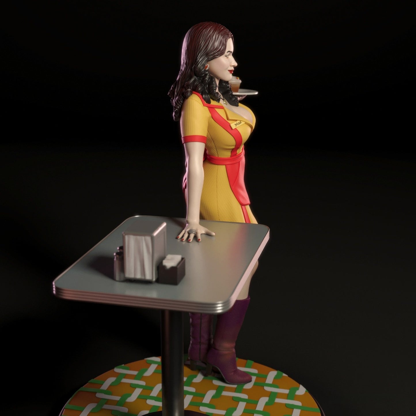 3201 Max Black NSFW - 2 Broke Girls - STL 3D Print Files