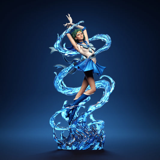 4251 Sailor Mercury - Sailor Moon - STL 3D Print Files