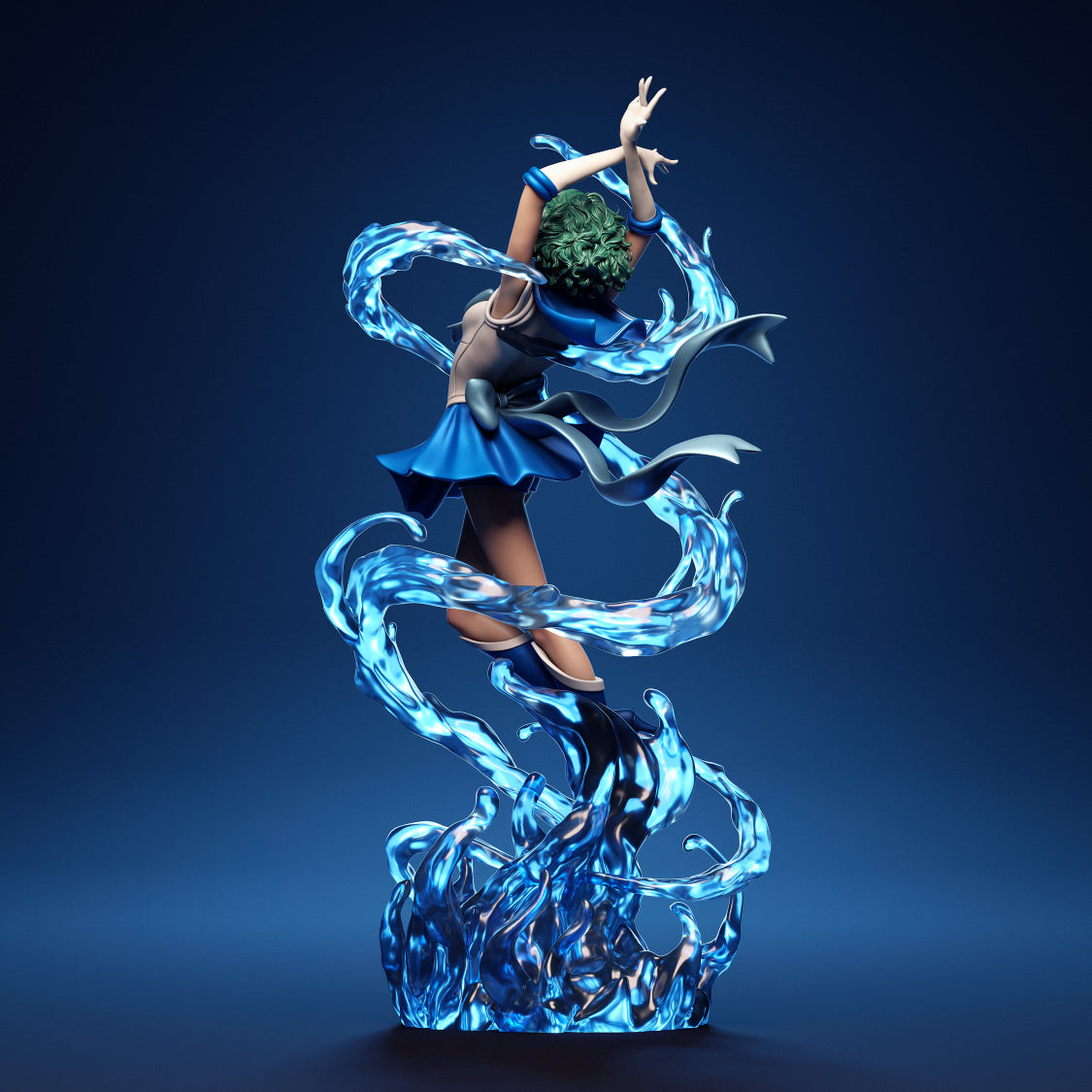 4251 Sailor Mercury - Sailor Moon - STL 3D Print Files