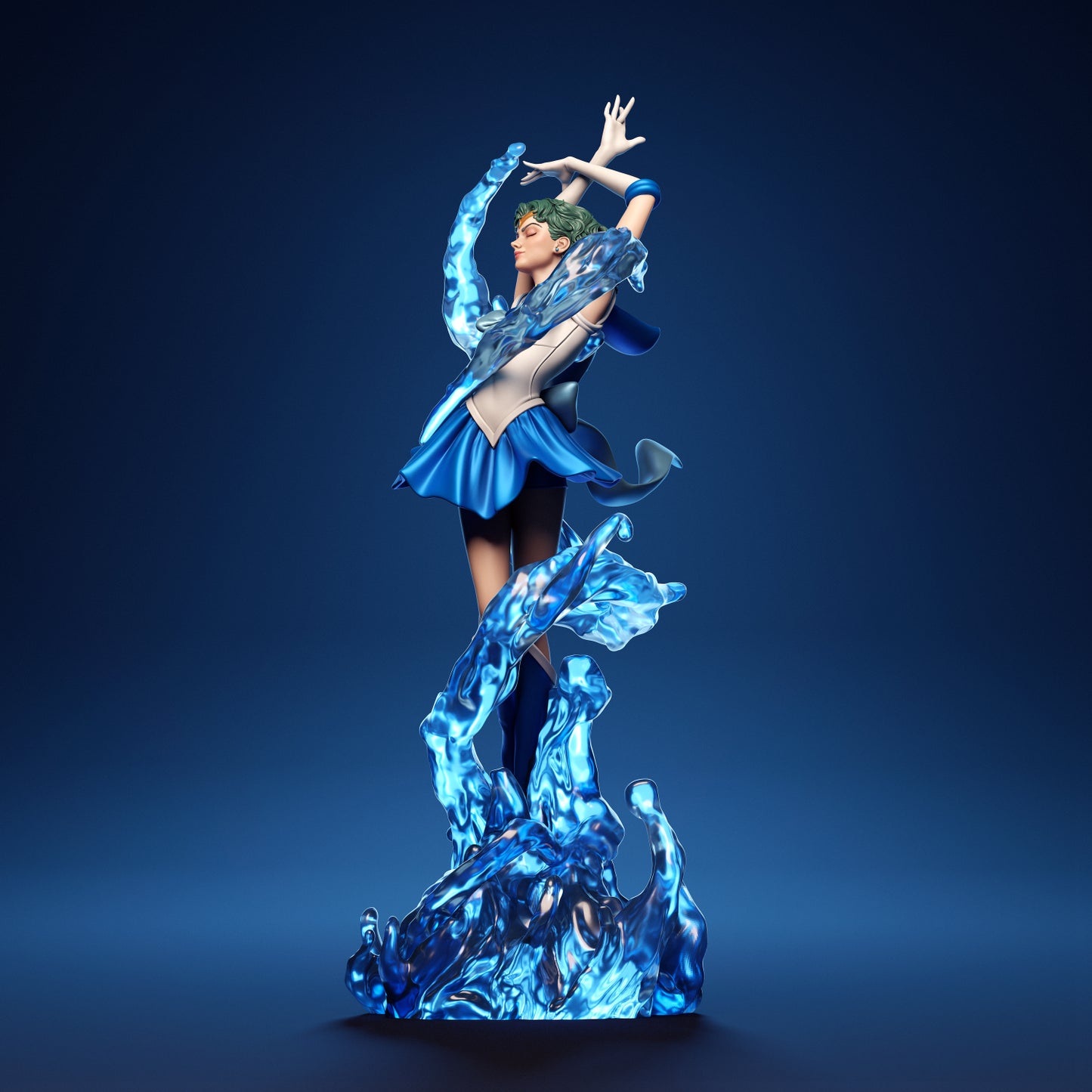 4251 Sailor Mercury - Sailor Moon - STL 3D Print Files