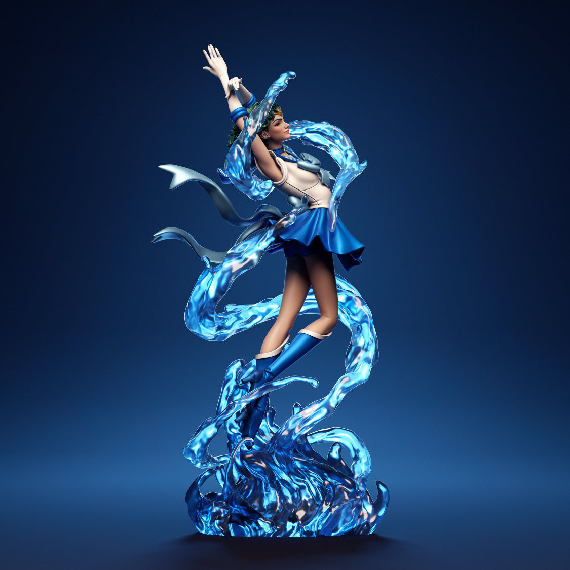4251 Sailor Mercury - Sailor Moon - STL 3D Print Files