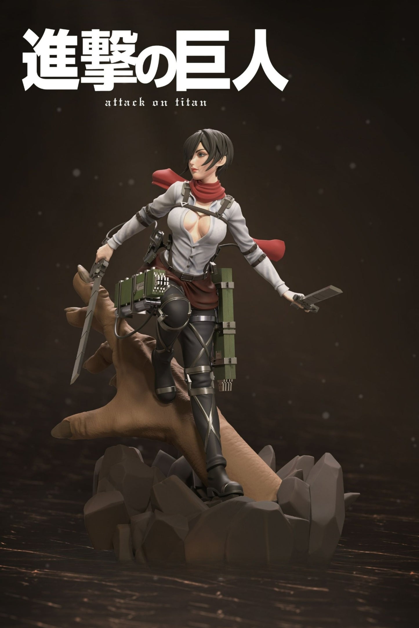 3812 Mikasa Ackerman - Attack on Titan - STL 3D Print Files