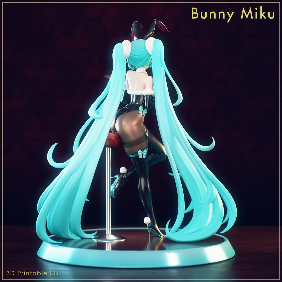 3480 Hatsune Miku - Vocaloid - STL 3D Print Files