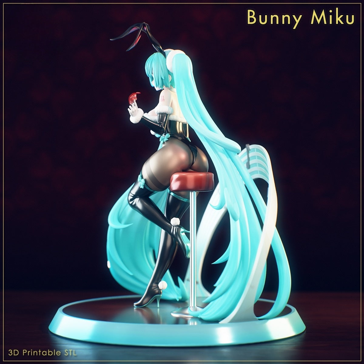 3480 Hatsune Miku - Vocaloid - STL 3D Print Files
