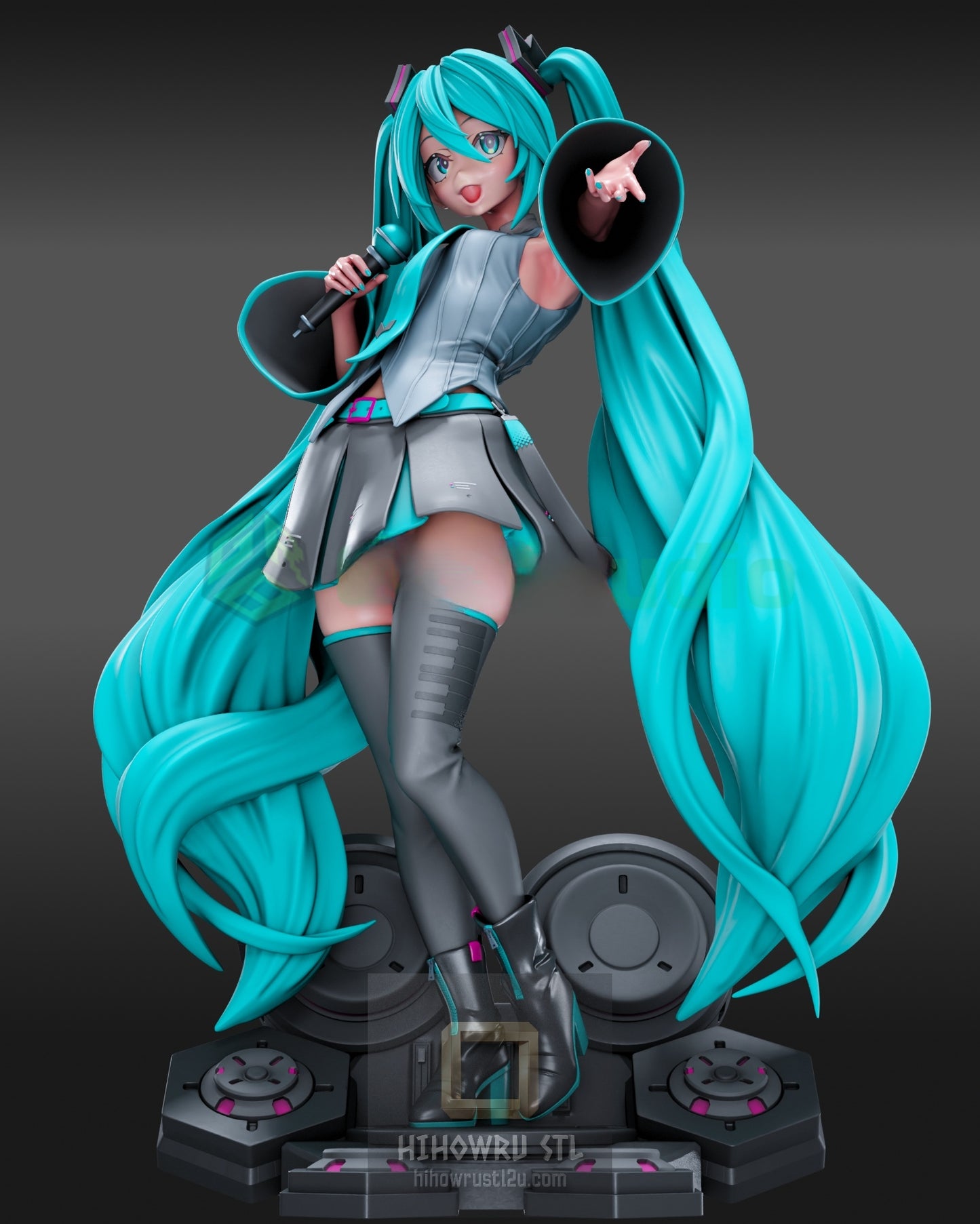 5029 Hatsune Miku NSFW - Vocaloid - STL 3D Print Files
