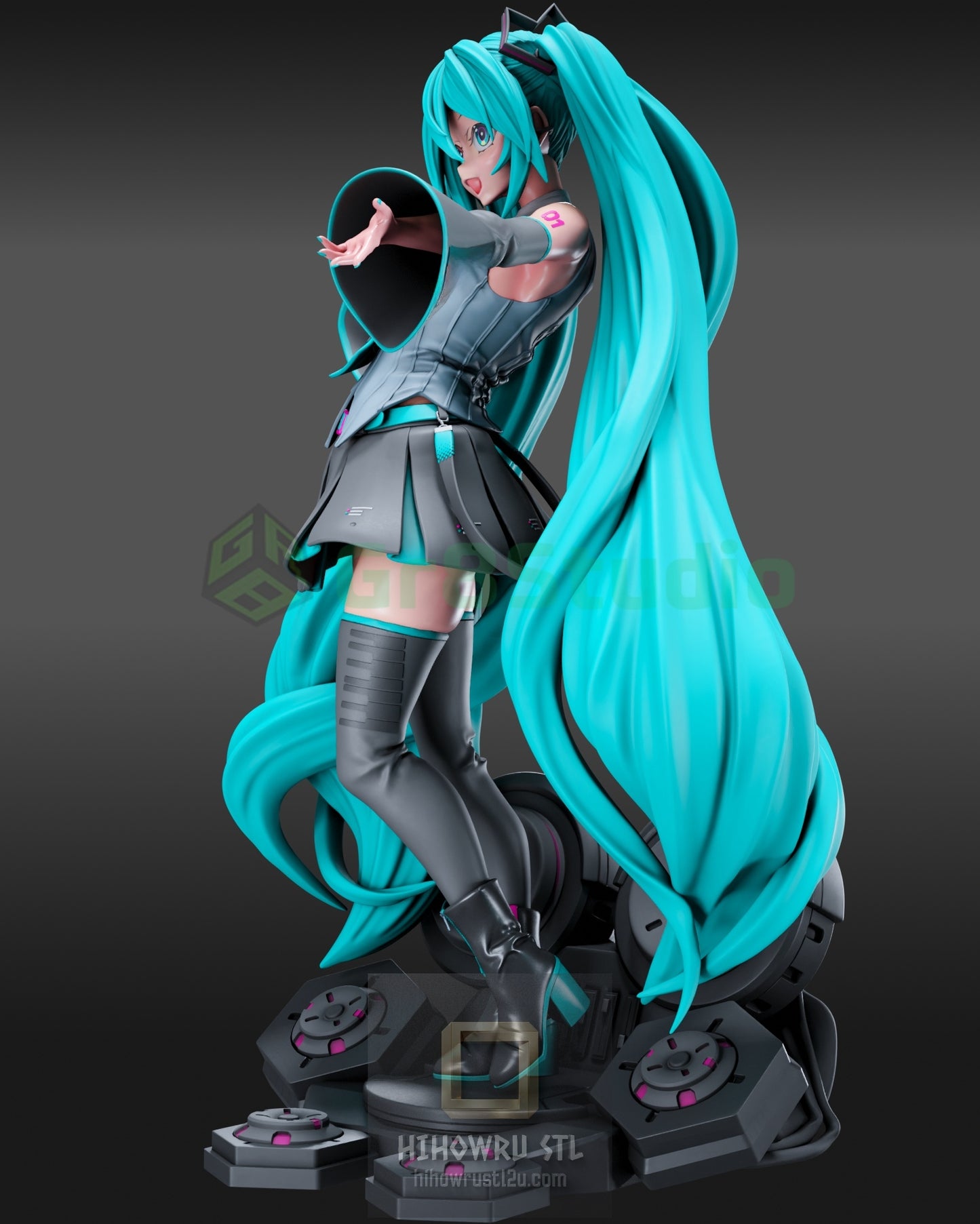 5029 Hatsune Miku NSFW - Vocaloid - STL 3D Print Files