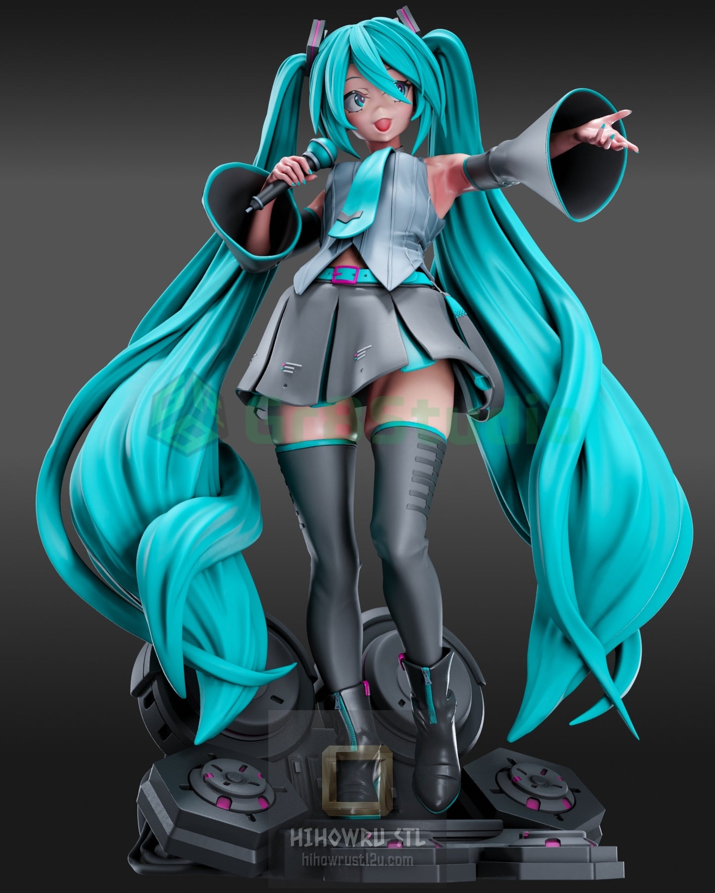 5029 Hatsune Miku NSFW - Vocaloid - STL 3D Print Files
