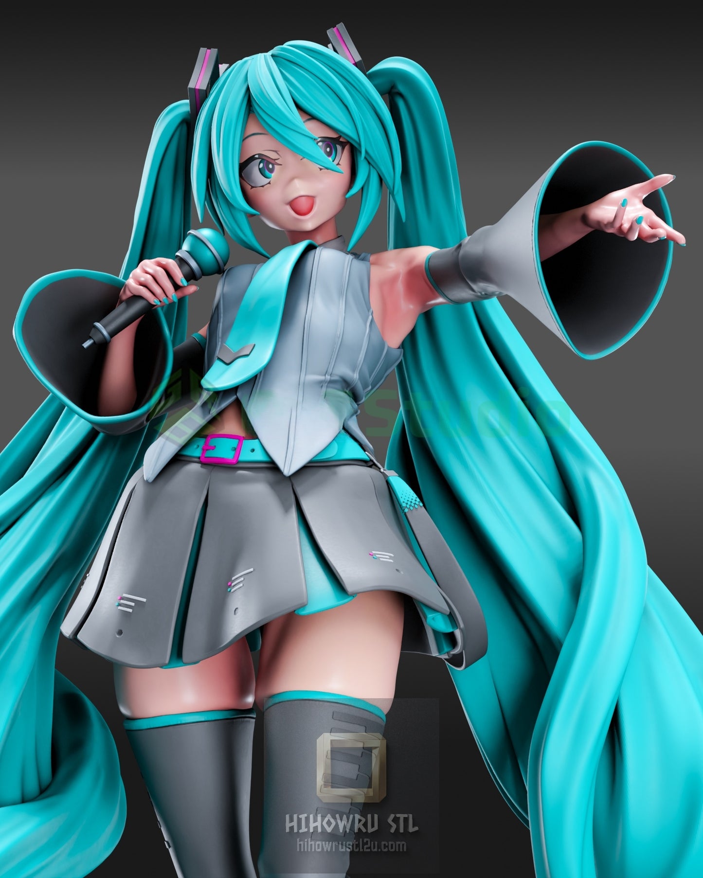5029 Hatsune Miku NSFW - Vocaloid - STL 3D Print Files