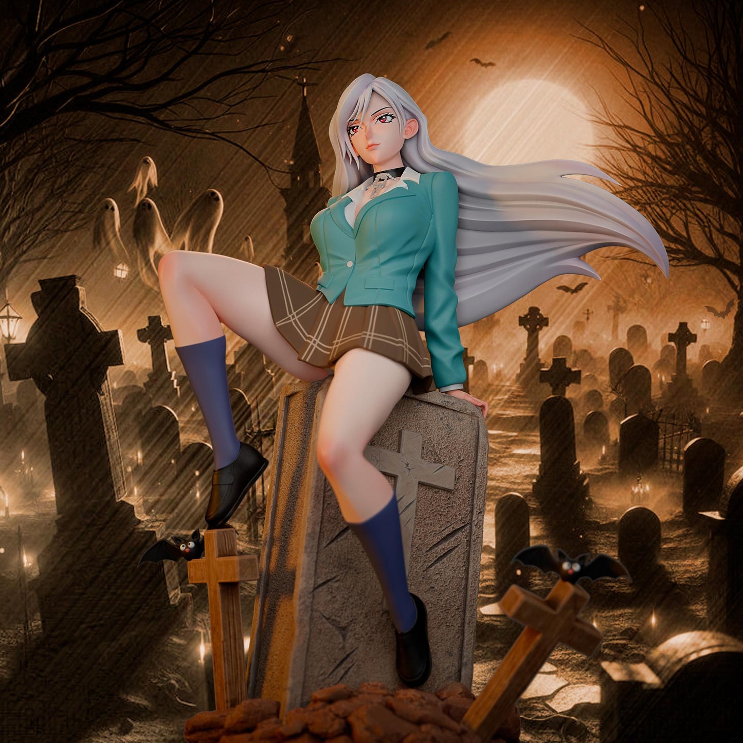 3372 Moka Akashiya NSFW - Rosario + Vampire - STL 3D Print Files