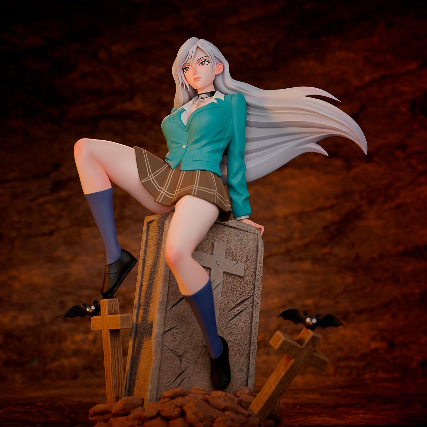 3372 Moka Akashiya NSFW - Rosario + Vampire - STL 3D Print Files