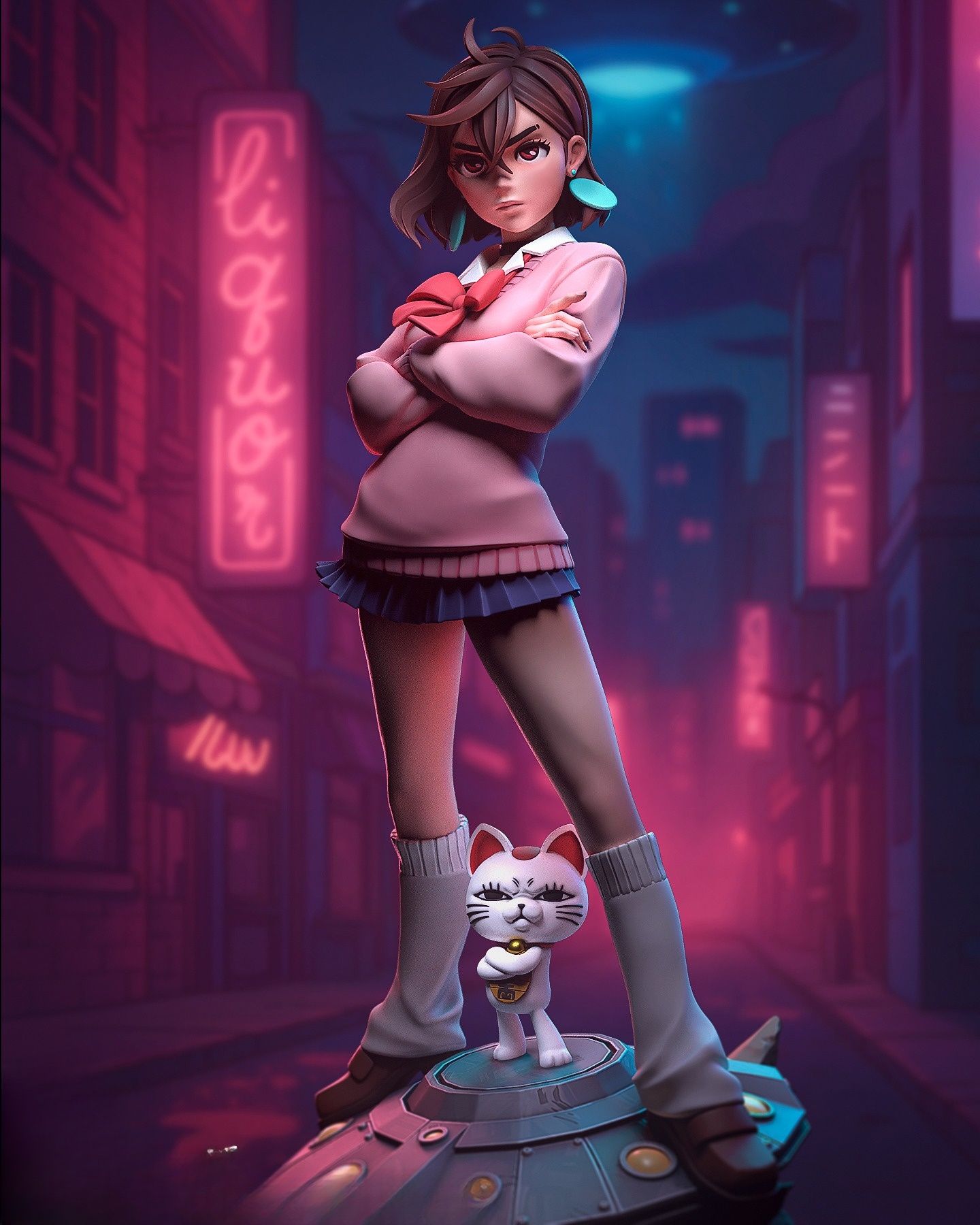 4264 Momo Ayase - Dandadan - STL 3D Print Files