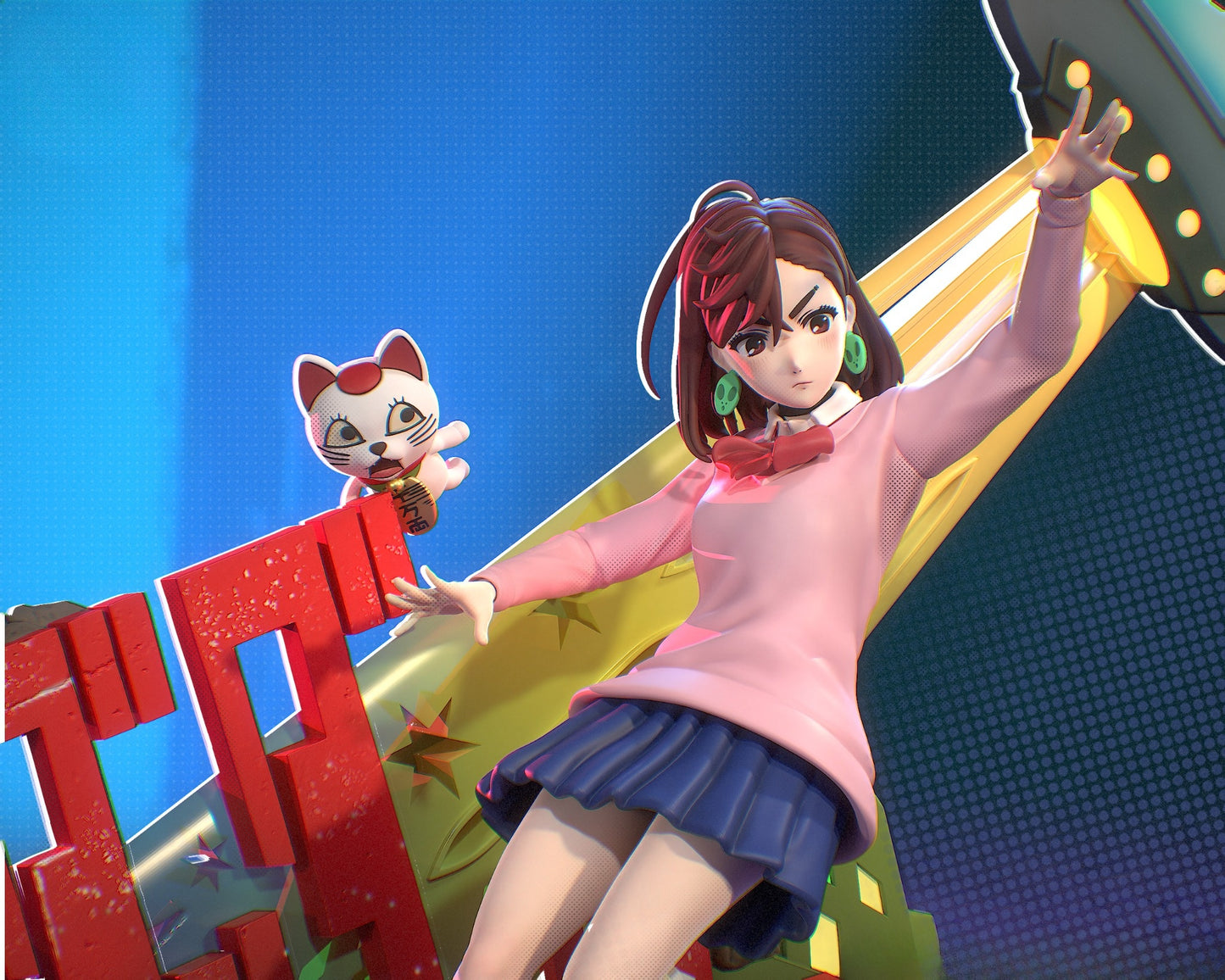 3424 Momo Ayase - Dandadan - STL 3D Print Files