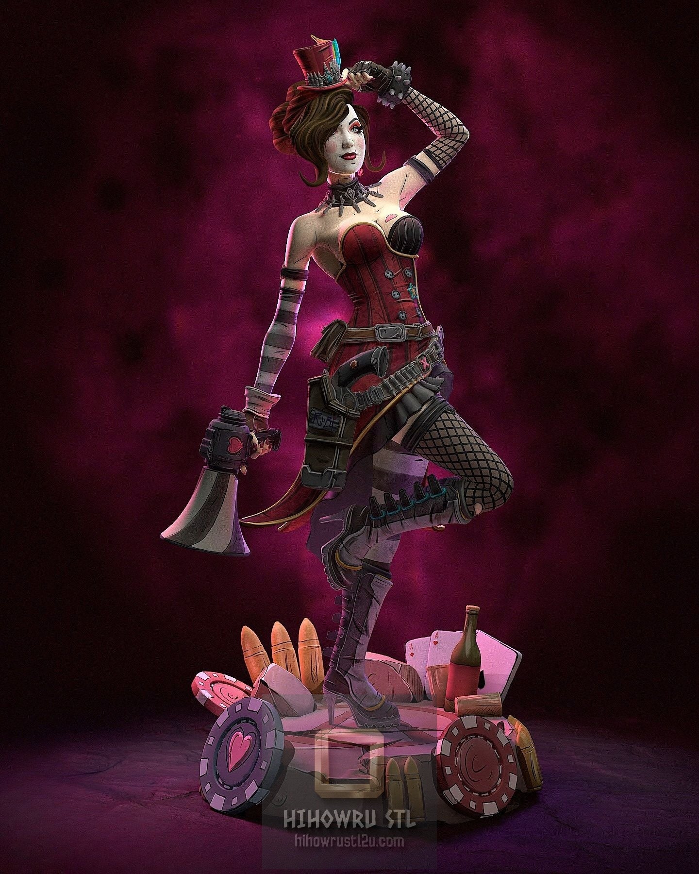 5296 Mad Moxxi - Borderlands - STL 3D Print Files