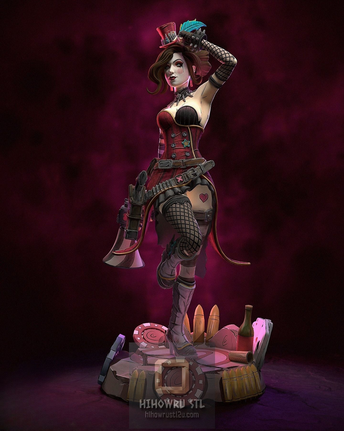 5296 Mad Moxxi - Borderlands - STL 3D Print Files