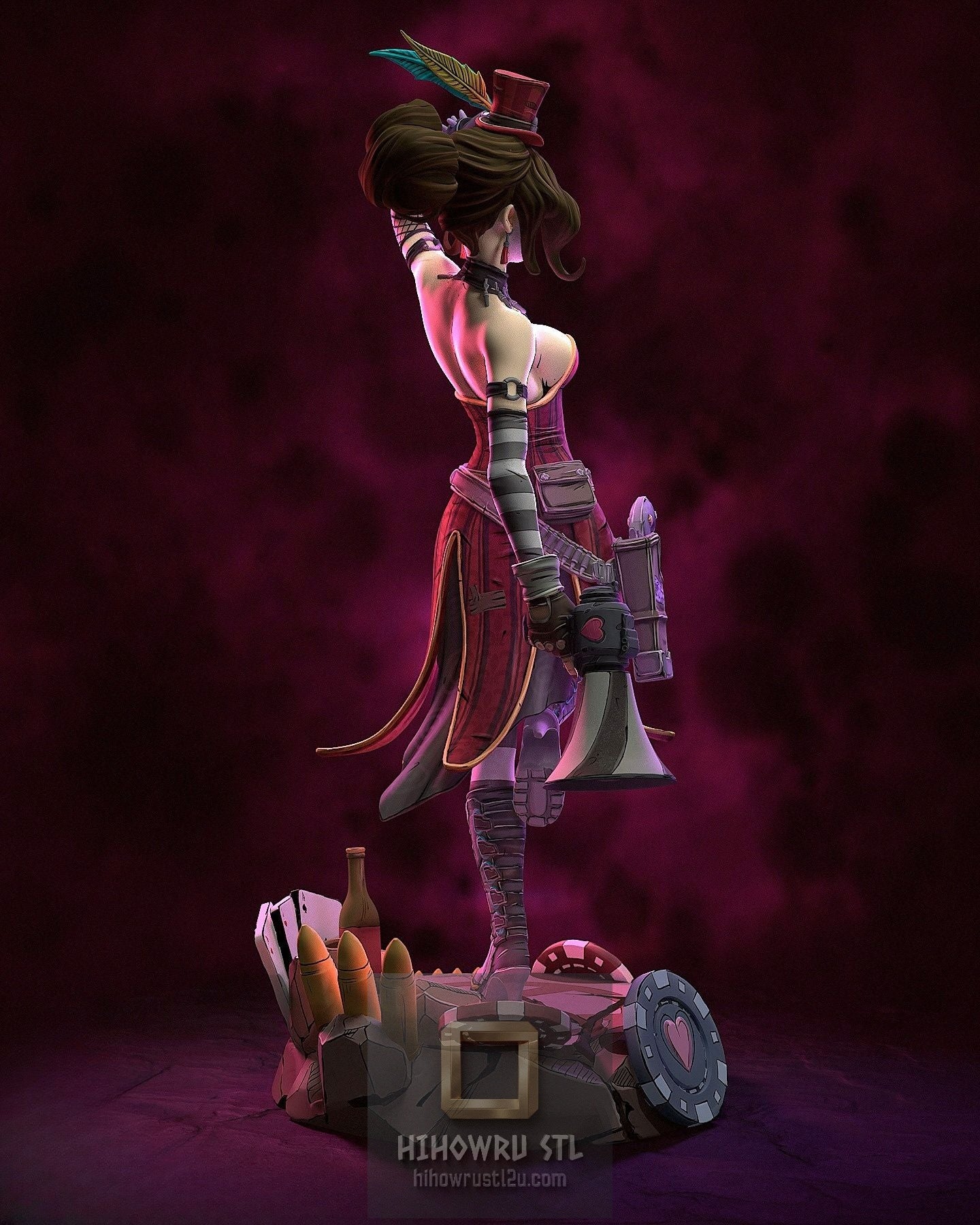 5296 Mad Moxxi - Borderlands - STL 3D Print Files