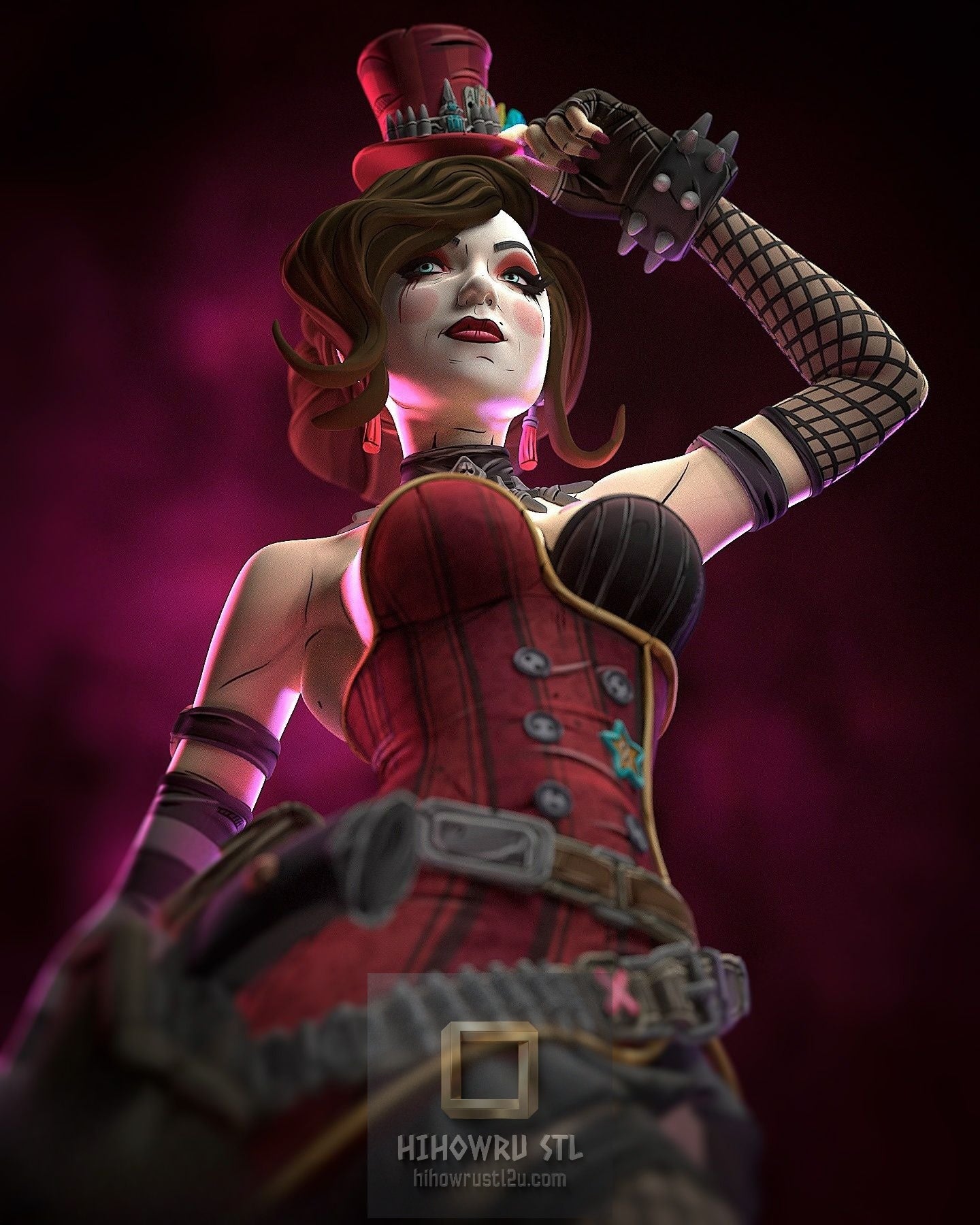 5296 Mad Moxxi - Borderlands - STL 3D Print Files