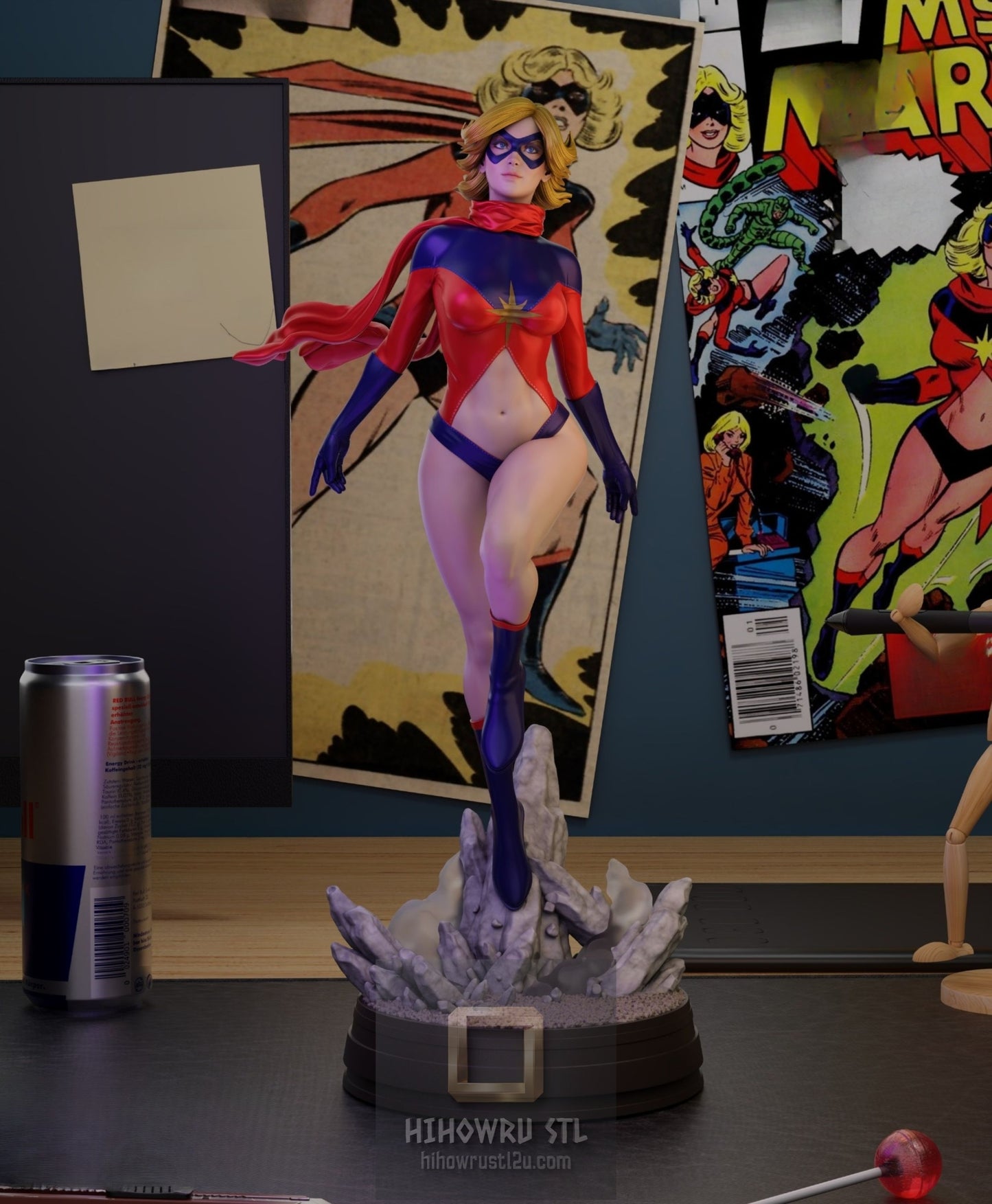 5099 Ms. Marvel - Carol Denvers - STL 3D Print Files