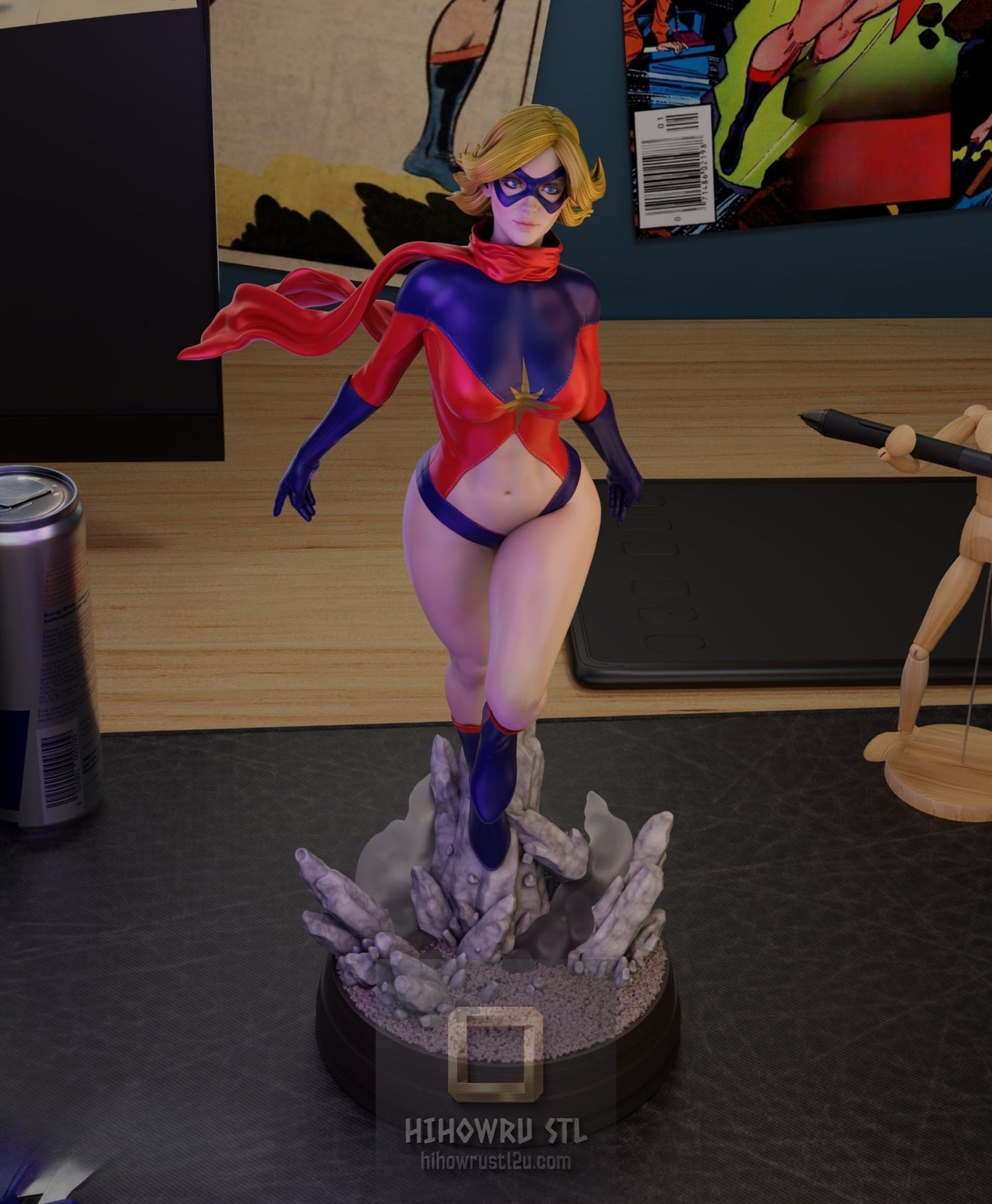 5099 Ms. Marvel - Carol Denvers - STL 3D Print Files