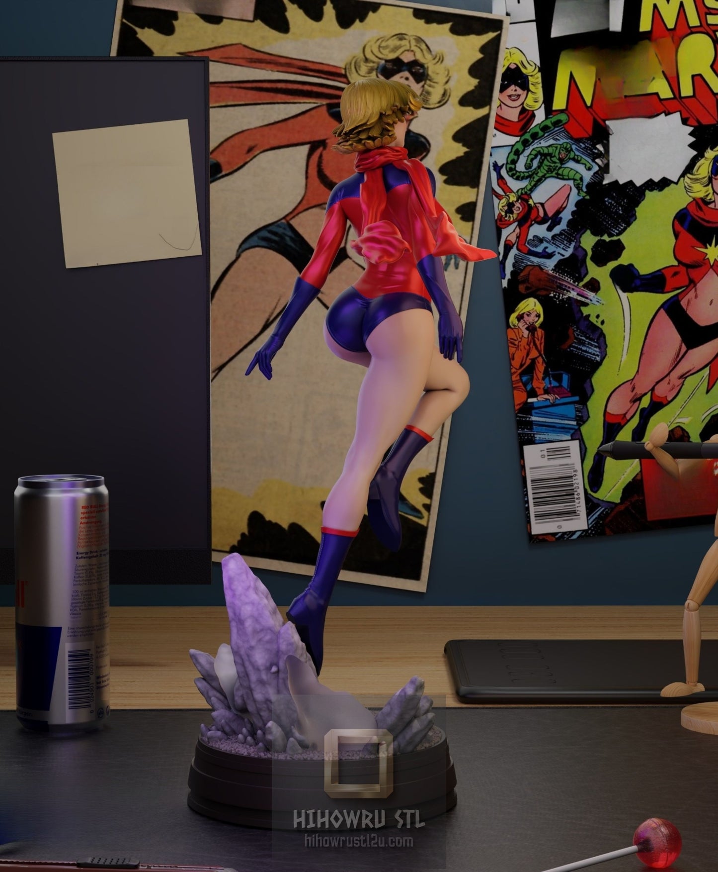 5099 Ms. Marvel - Carol Denvers - STL 3D Print Files