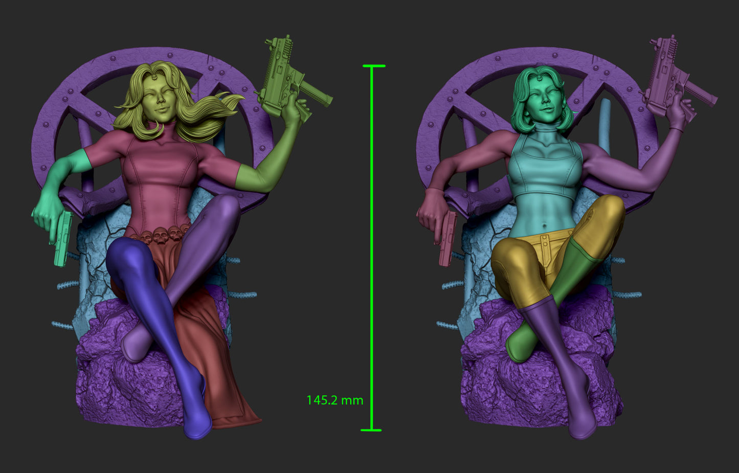 1711 Mystique - X-Men - STL 3D Print Files