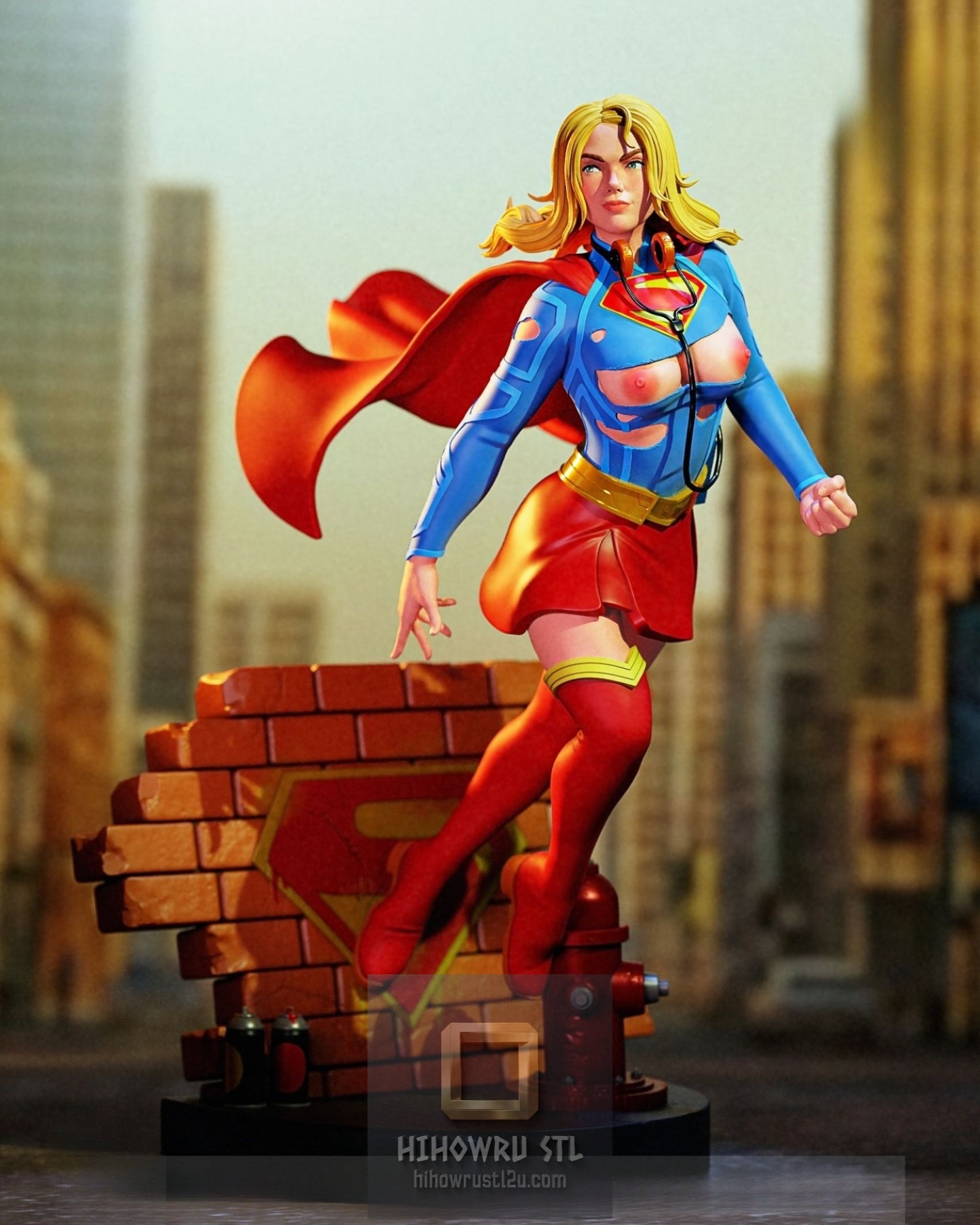 5391 Supergirl NSFW - DC Comics - STL 3D Print Files