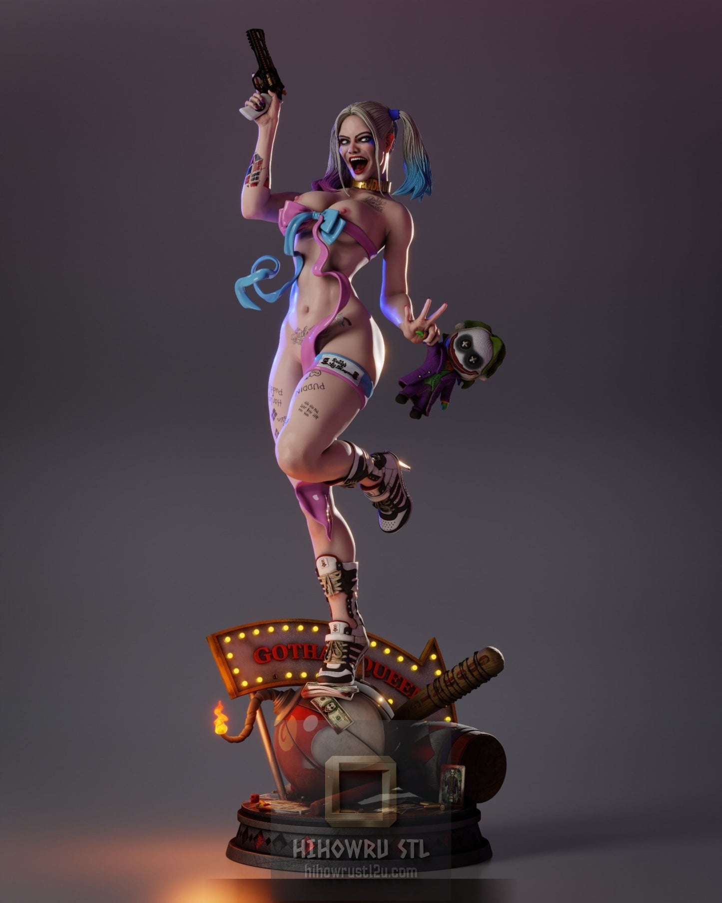 5053 Harley Quinn NSFW - DC Comics - STL 3D Print Files