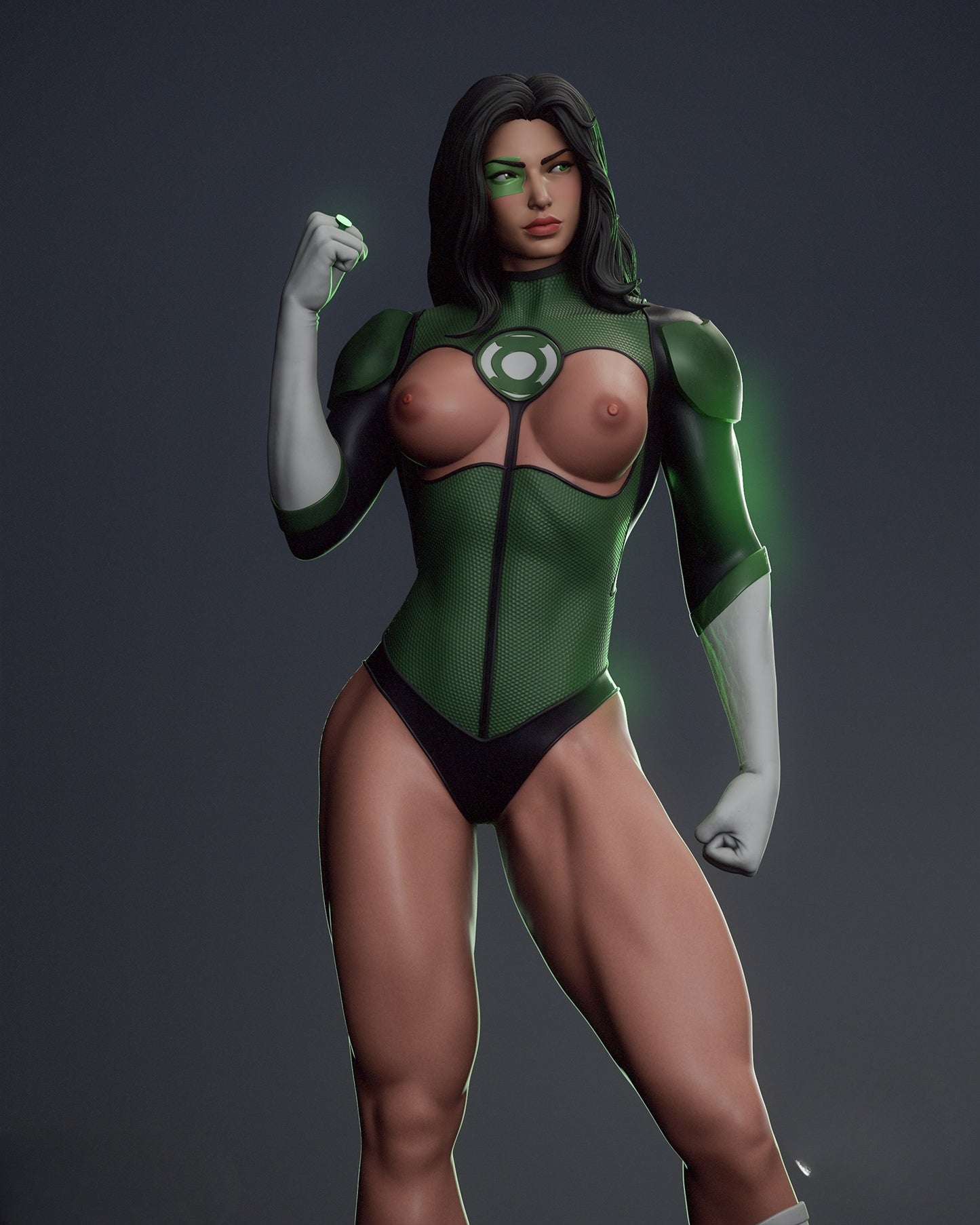 3207 Jessica Cruz NSFW - Green Lantern - STL 3D Print Files