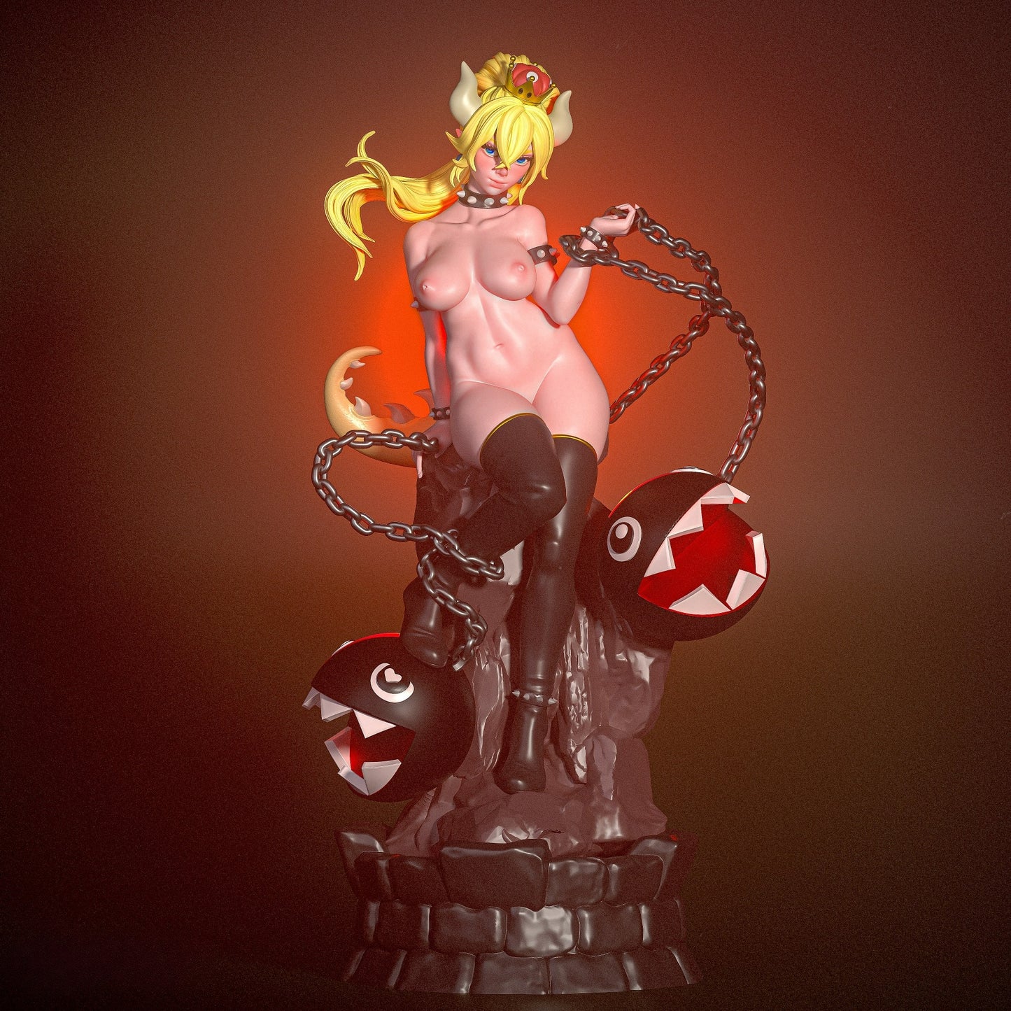 3537 Bowsette NSFW - Super Mario - STL 3D Print Files