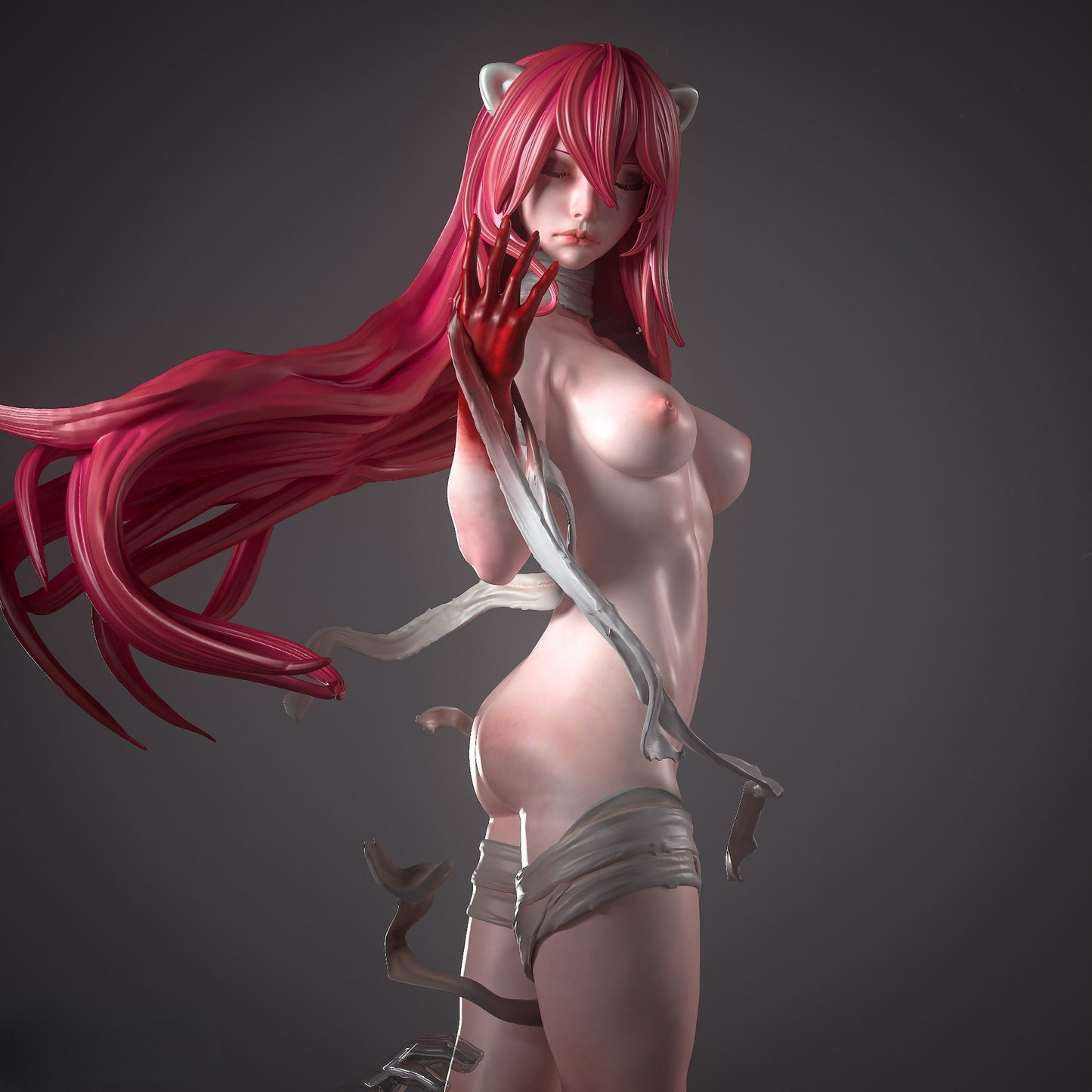 3538 Lucy Kaede NSFW - Elfen Lied - STL 3D Print Files