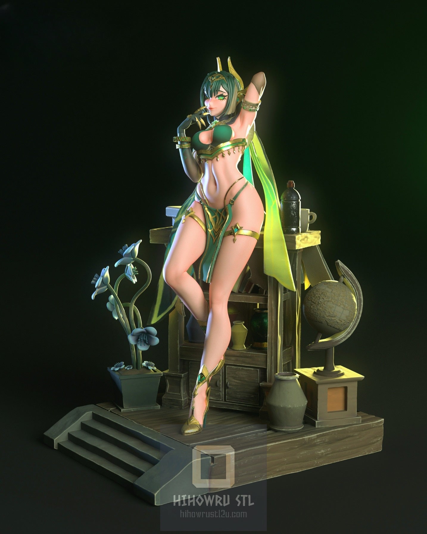 4640 Nefer - Genshin Impact - STL 3D Print Files
