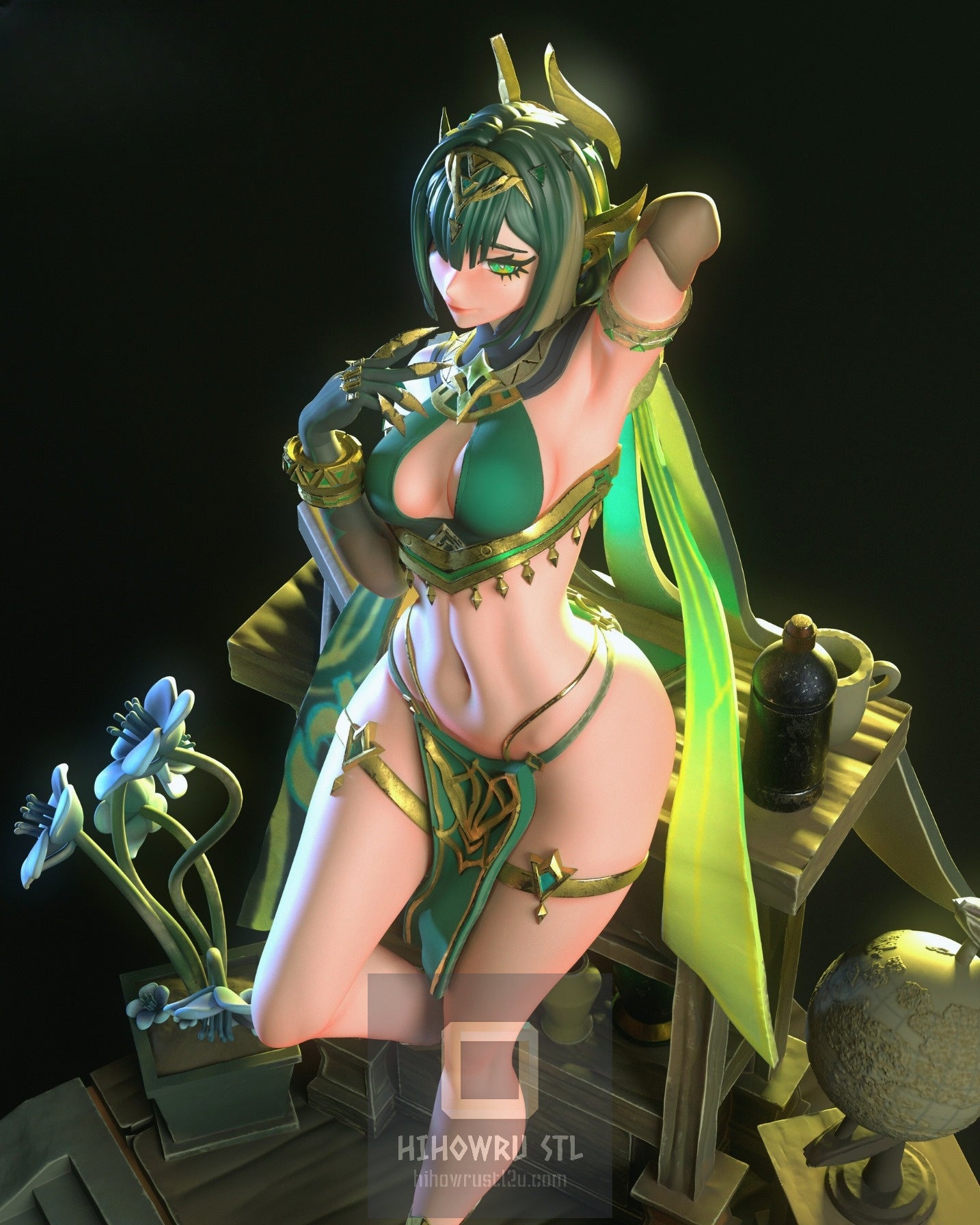 4640 Nefer - Genshin Impact - STL 3D Print Files