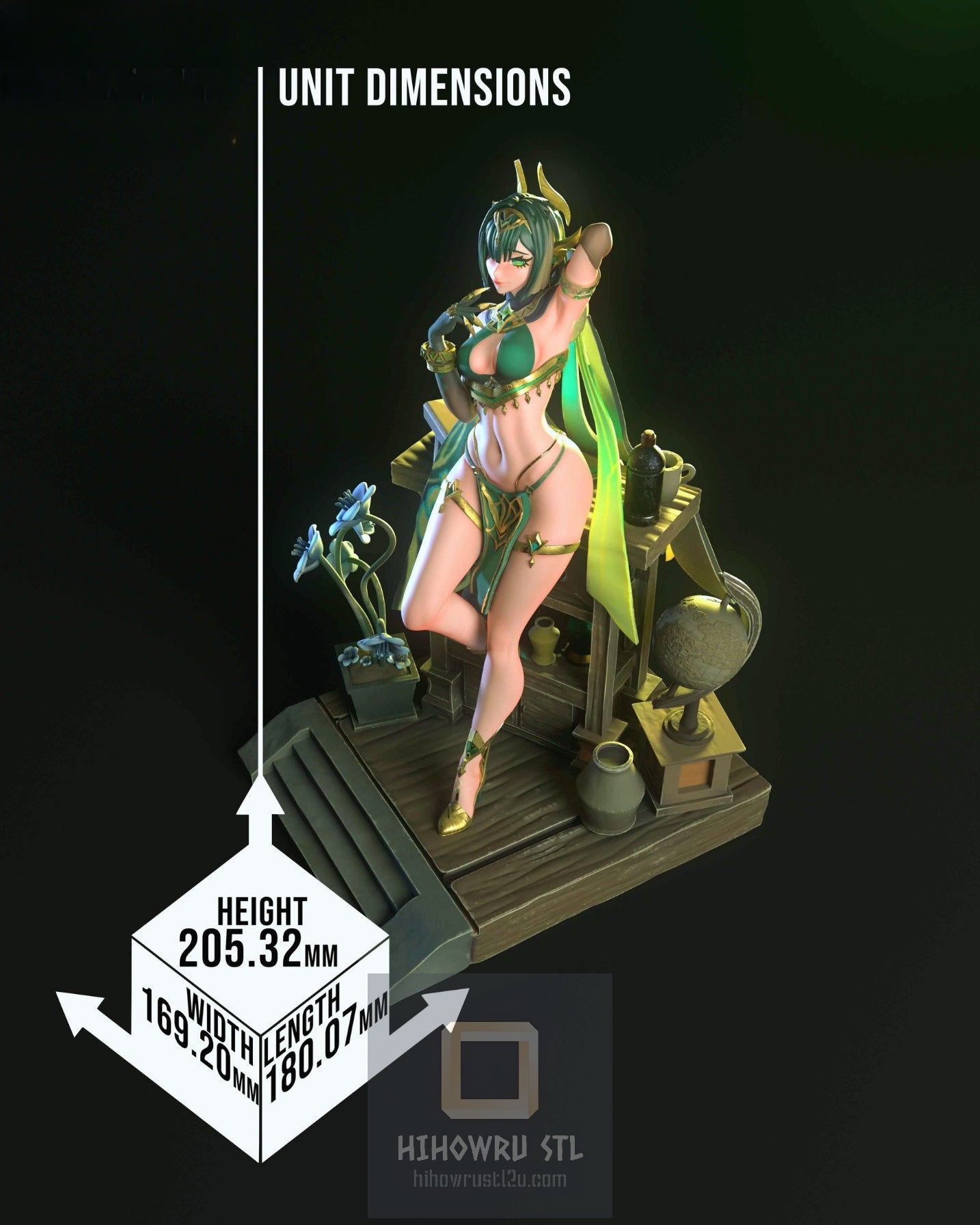 4640 Nefer - Genshin Impact - STL 3D Print Files