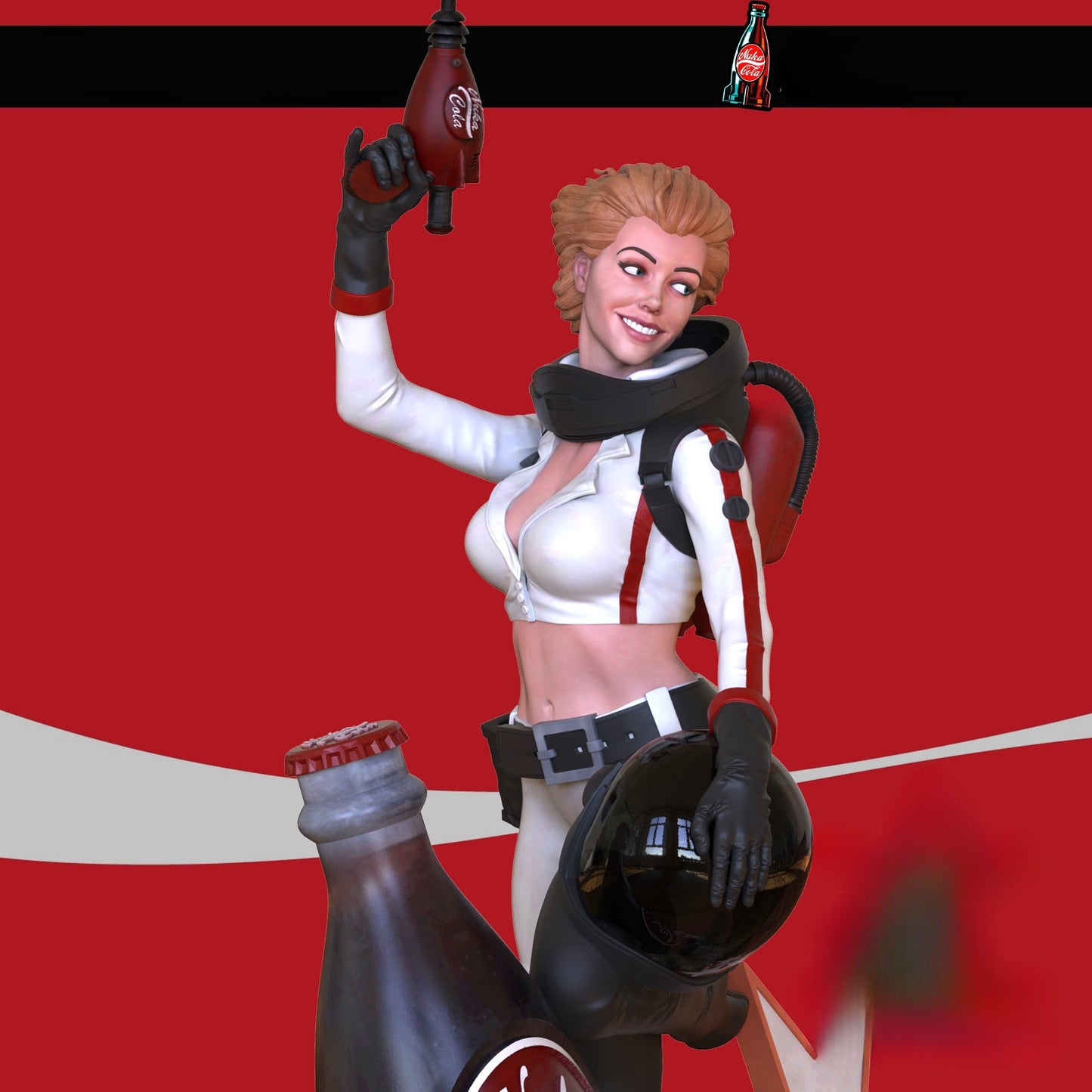 3240 Nuka Cola Girl NSFW - STL 3D Print Files