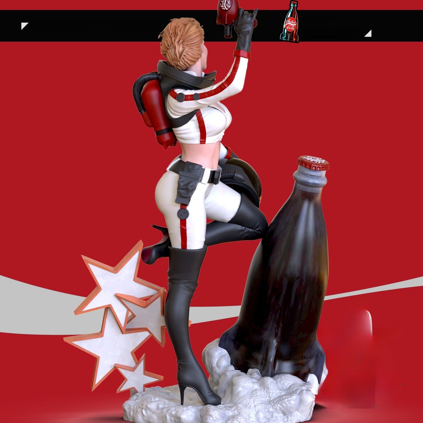 3240 Nuka Cola Girl NSFW - STL 3D Print Files