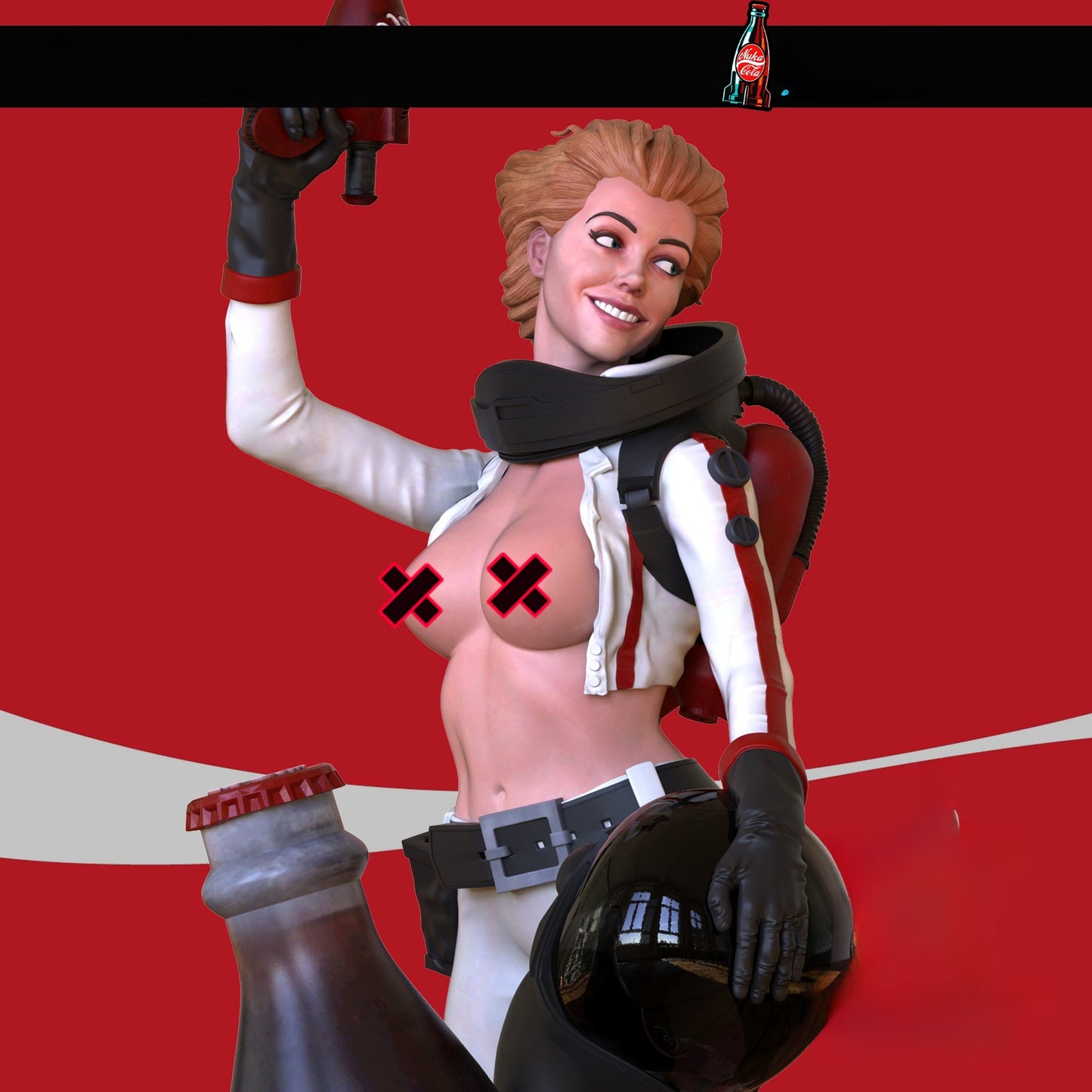 3240 Nuka Cola Girl NSFW - STL 3D Print Files