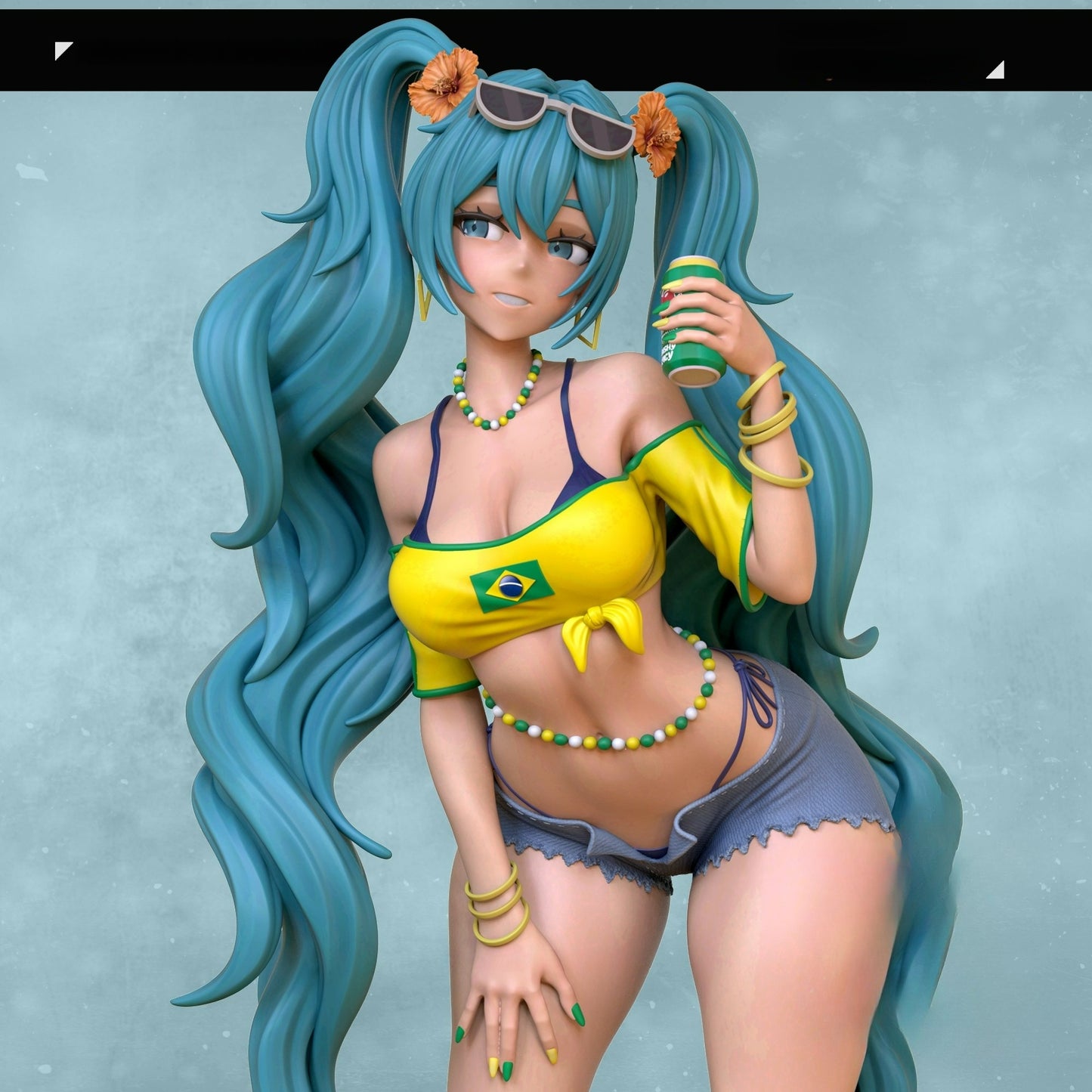 3268 Brazilian Miku - STL 3D Print Files