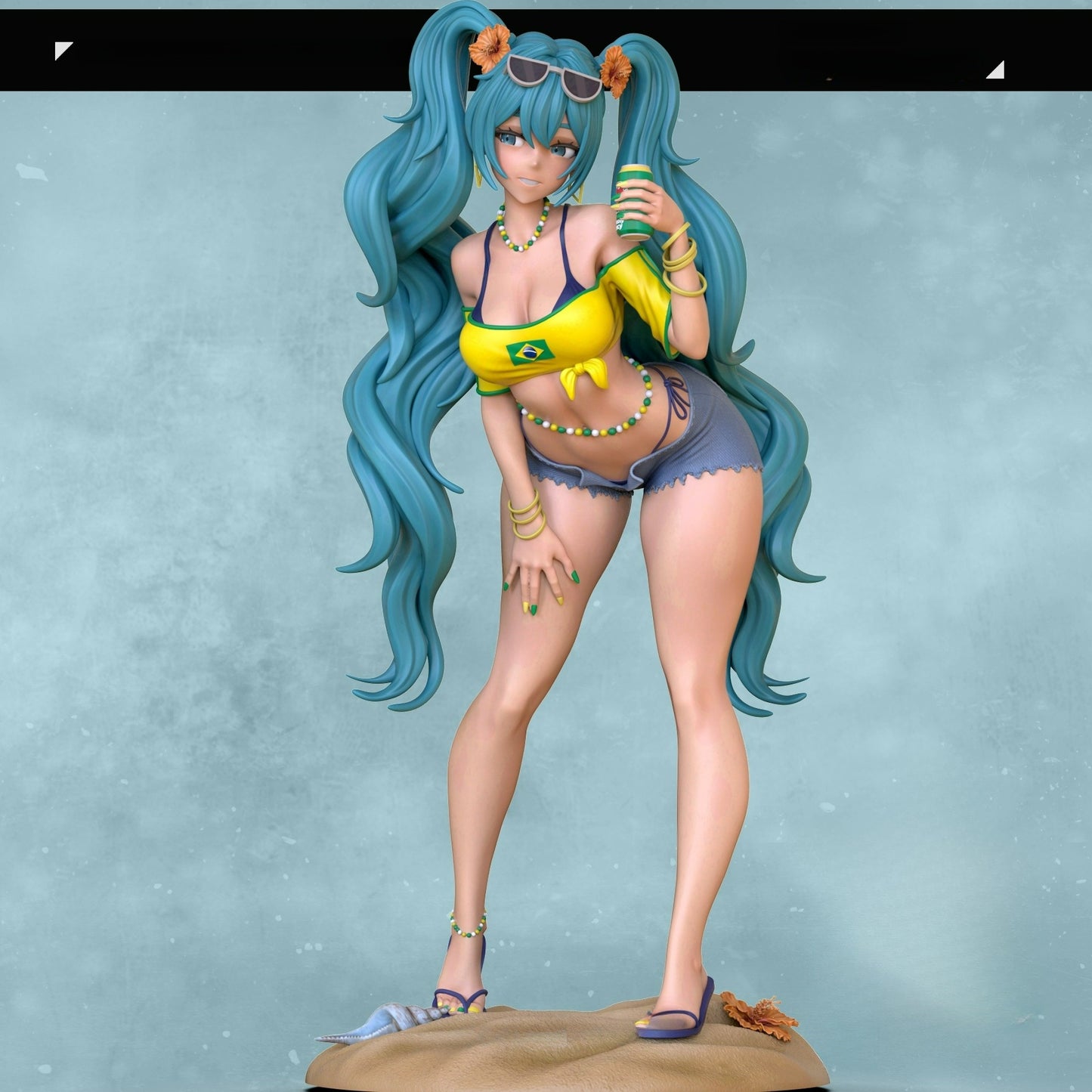 3268 Brazilian Miku - STL 3D Print Files