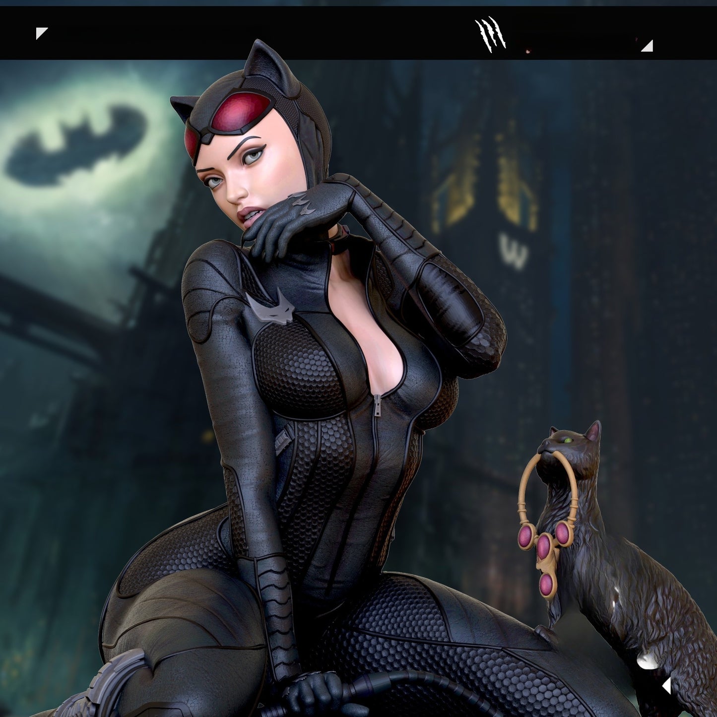 2861 Catwoman NSFW - DC COMICS - STL 3D Print Files