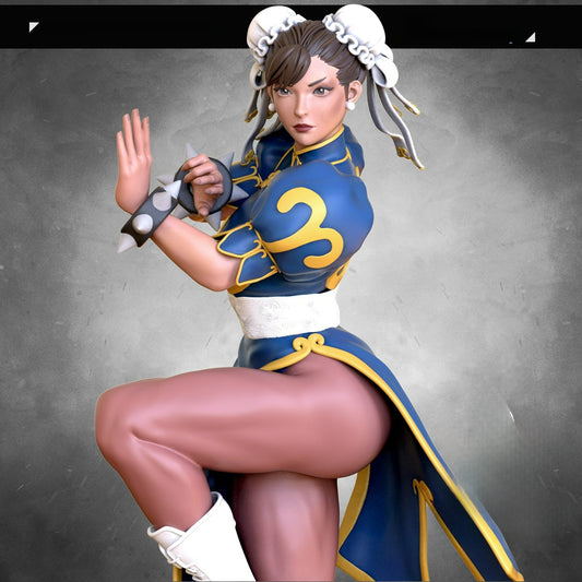 3232 Chun-Li - Street Fighter - STL 3D Print Files