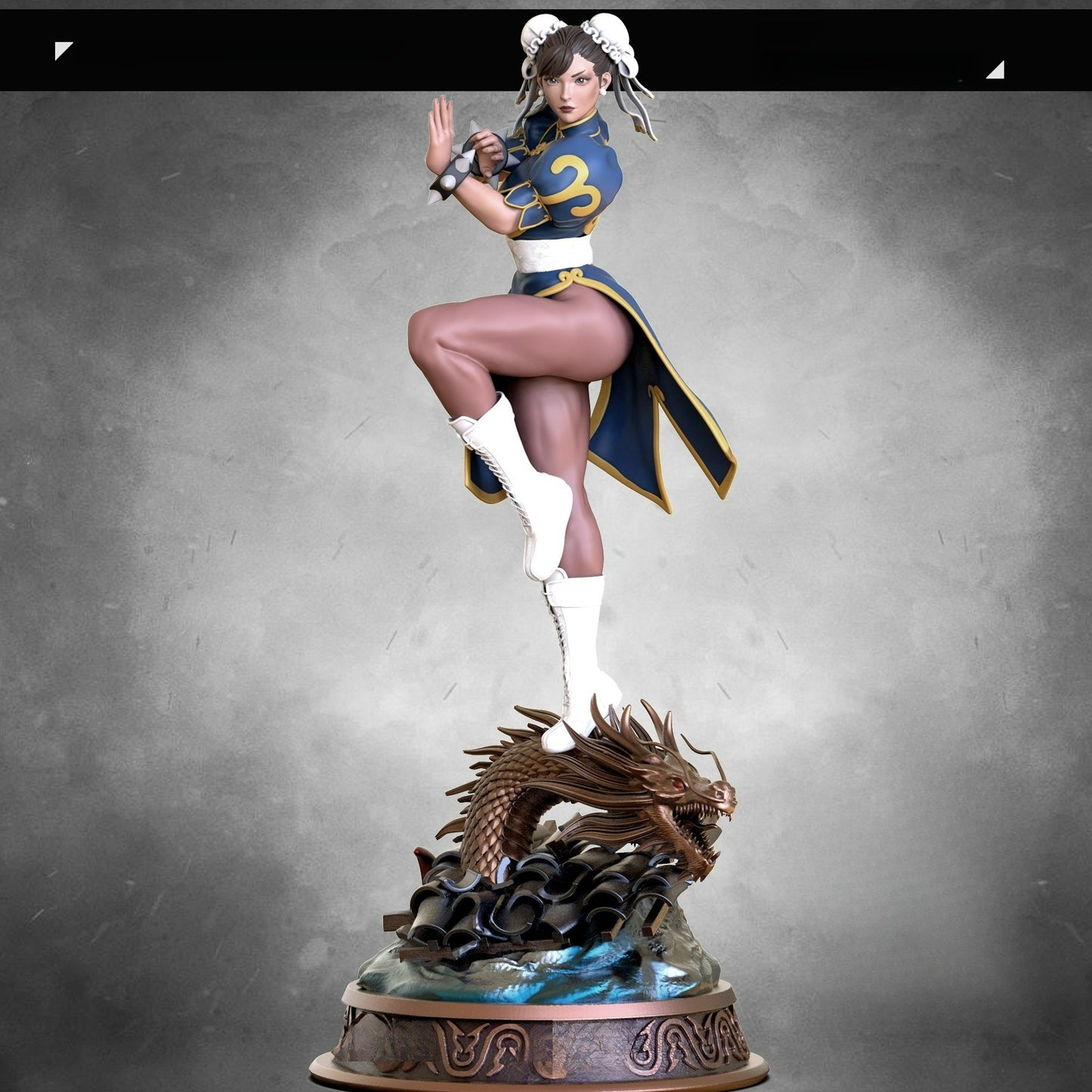 3232 Chun-Li - Street Fighter - STL 3D Print Files