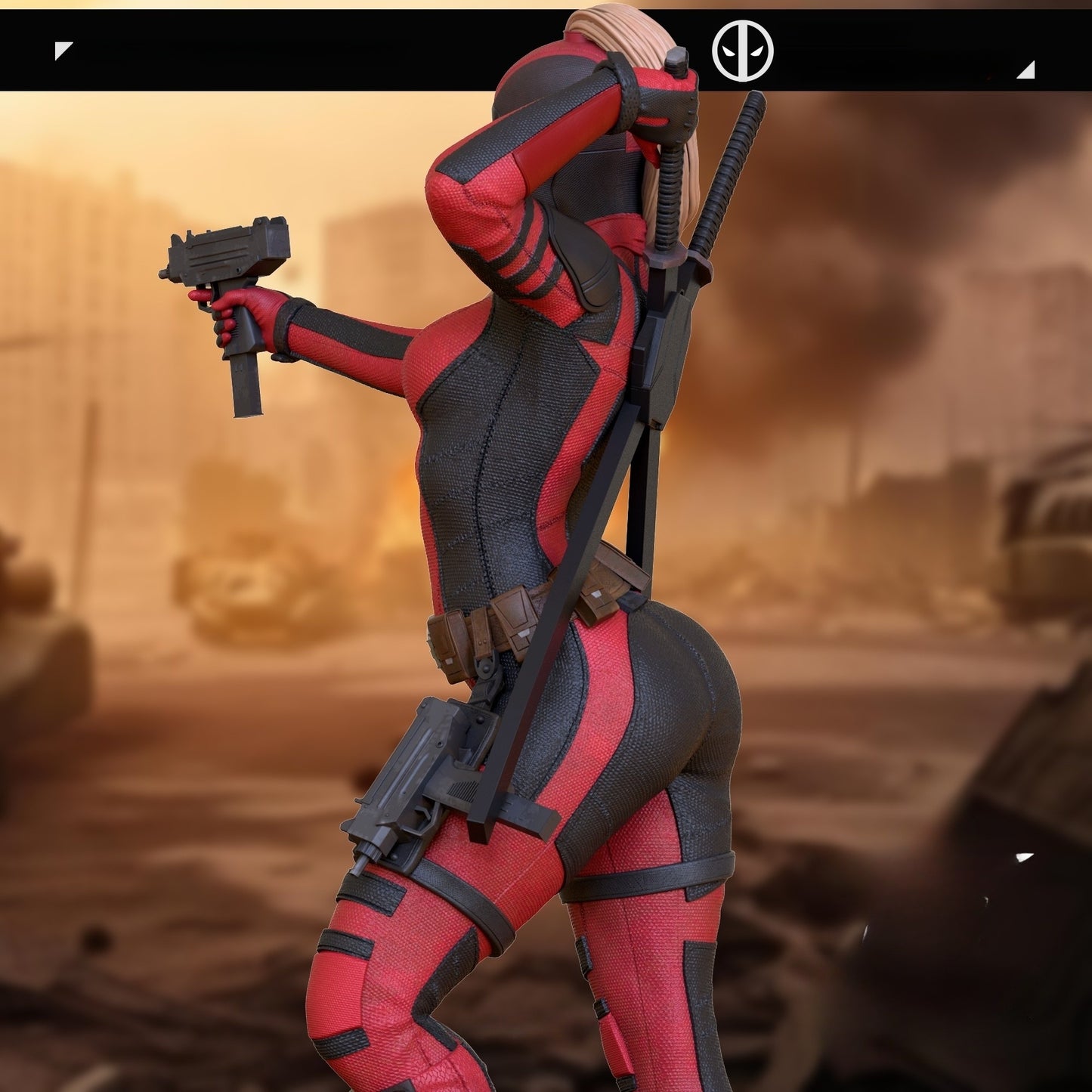 2856 Lady Deadpool NSFW - Deadpool - STL 3D Print Files