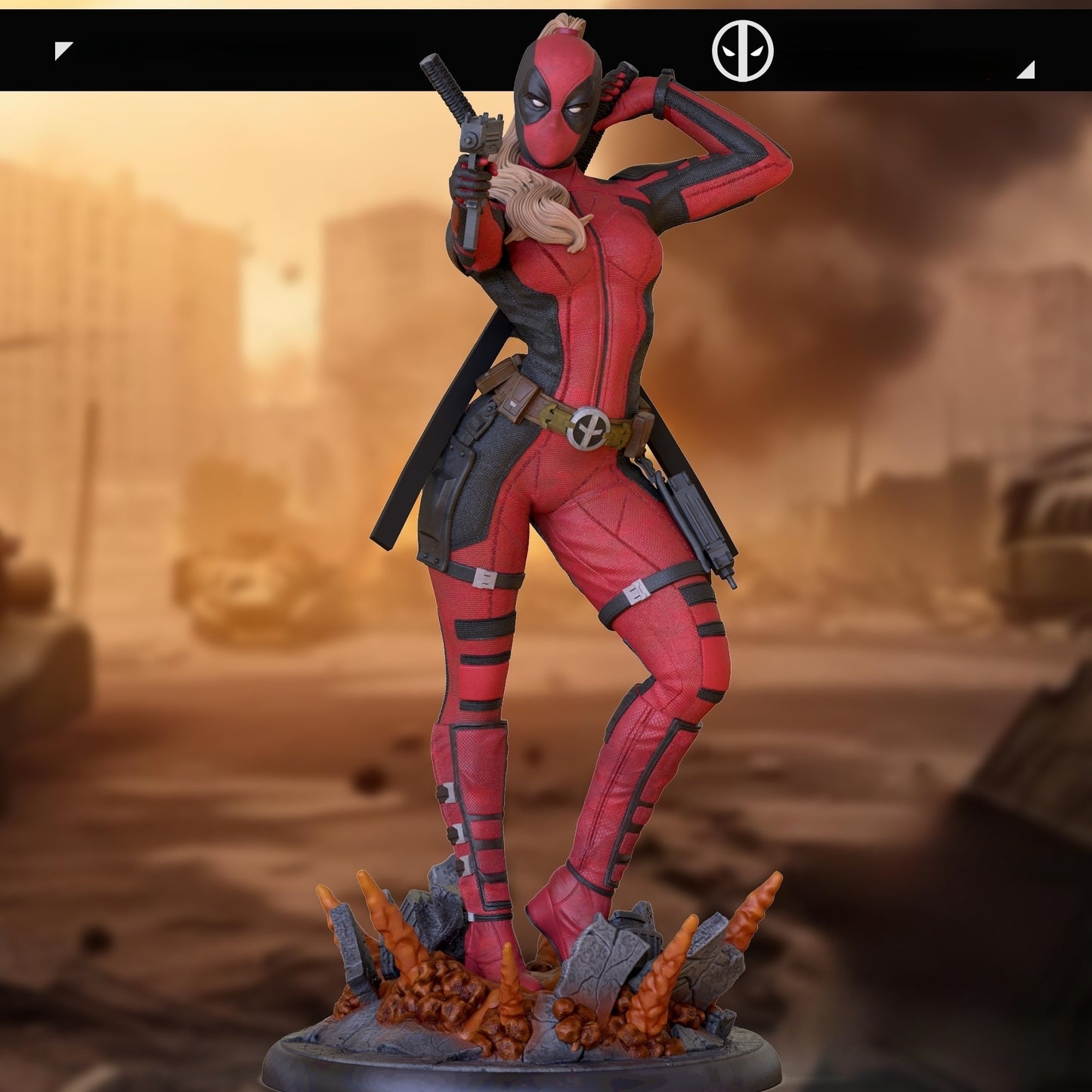 2856 Lady Deadpool NSFW - Deadpool - STL 3D Print Files