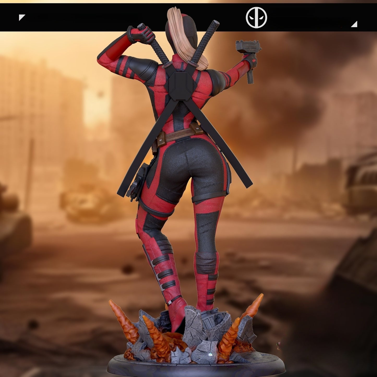 2856 Lady Deadpool NSFW - Deadpool - STL 3D Print Files